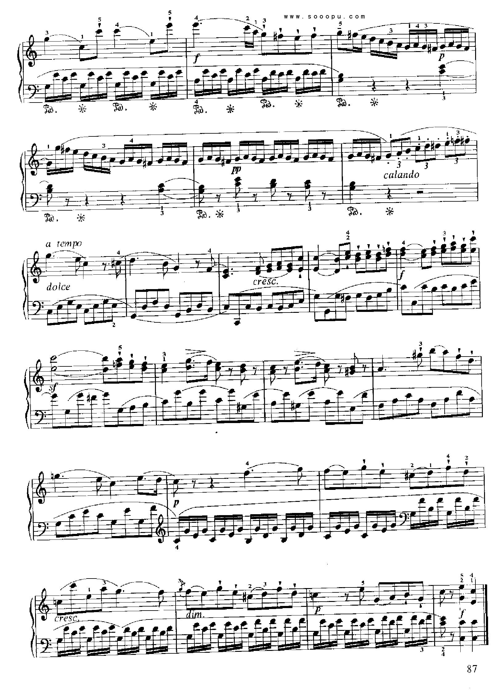 小奏鸣曲(Op.20 No.2) 键盘类 钢琴钢琴曲谱（图2）