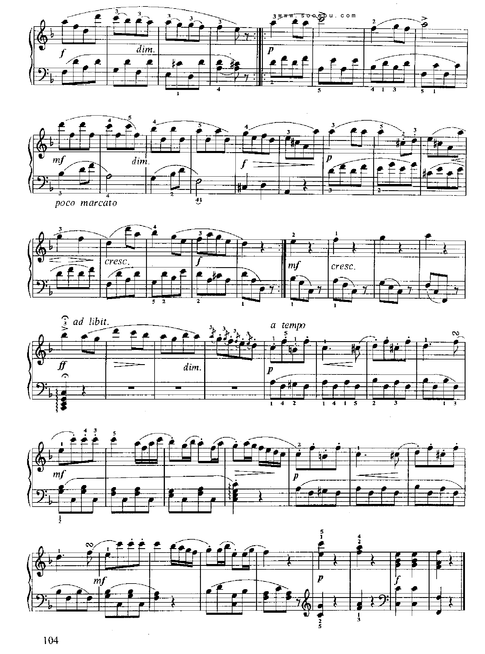 小奏鸣曲(15.) 键盘类 钢琴钢琴曲谱（图7）