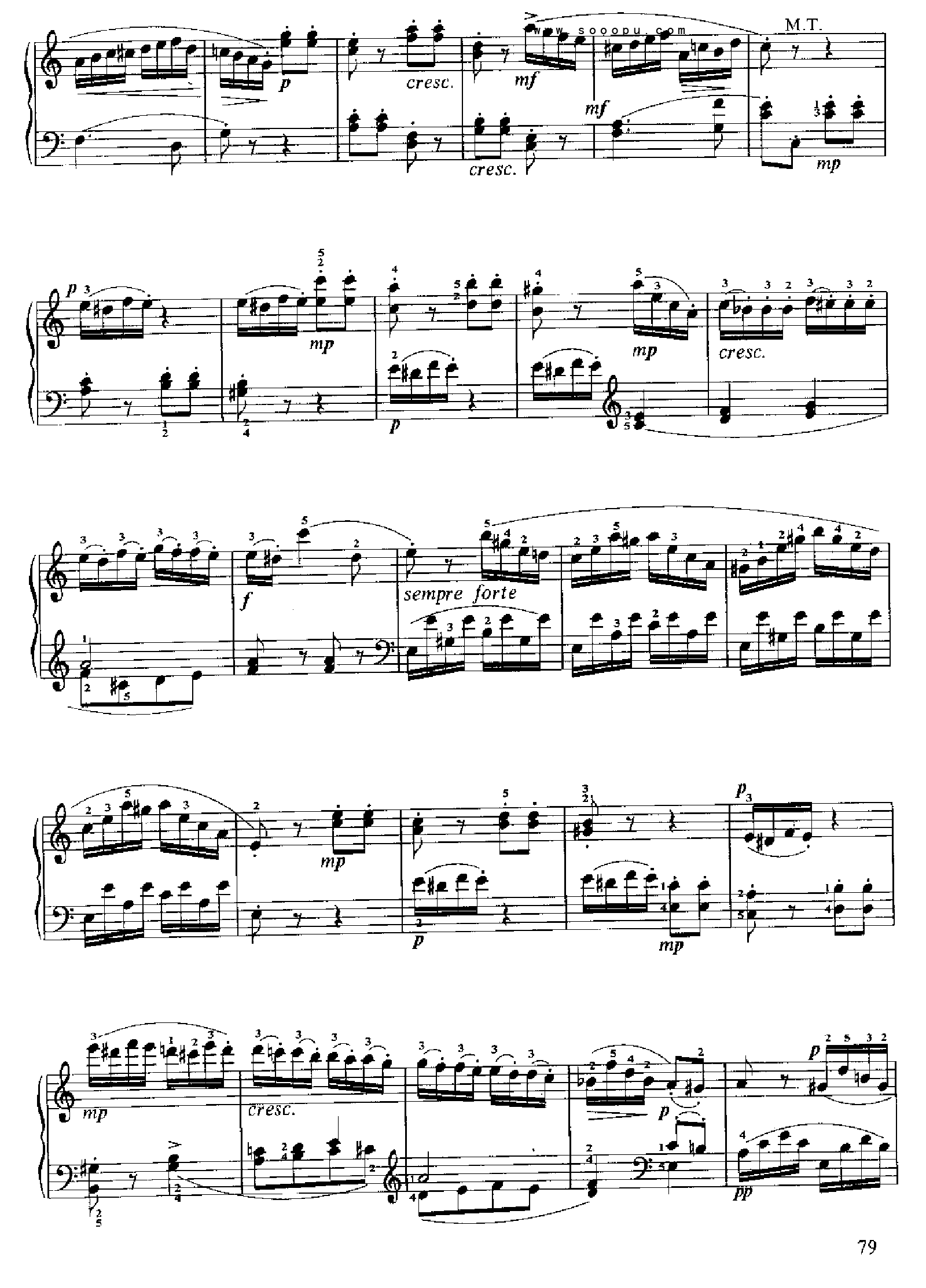 小奏鸣曲(11.) 键盘类 钢琴钢琴曲谱（图10）
