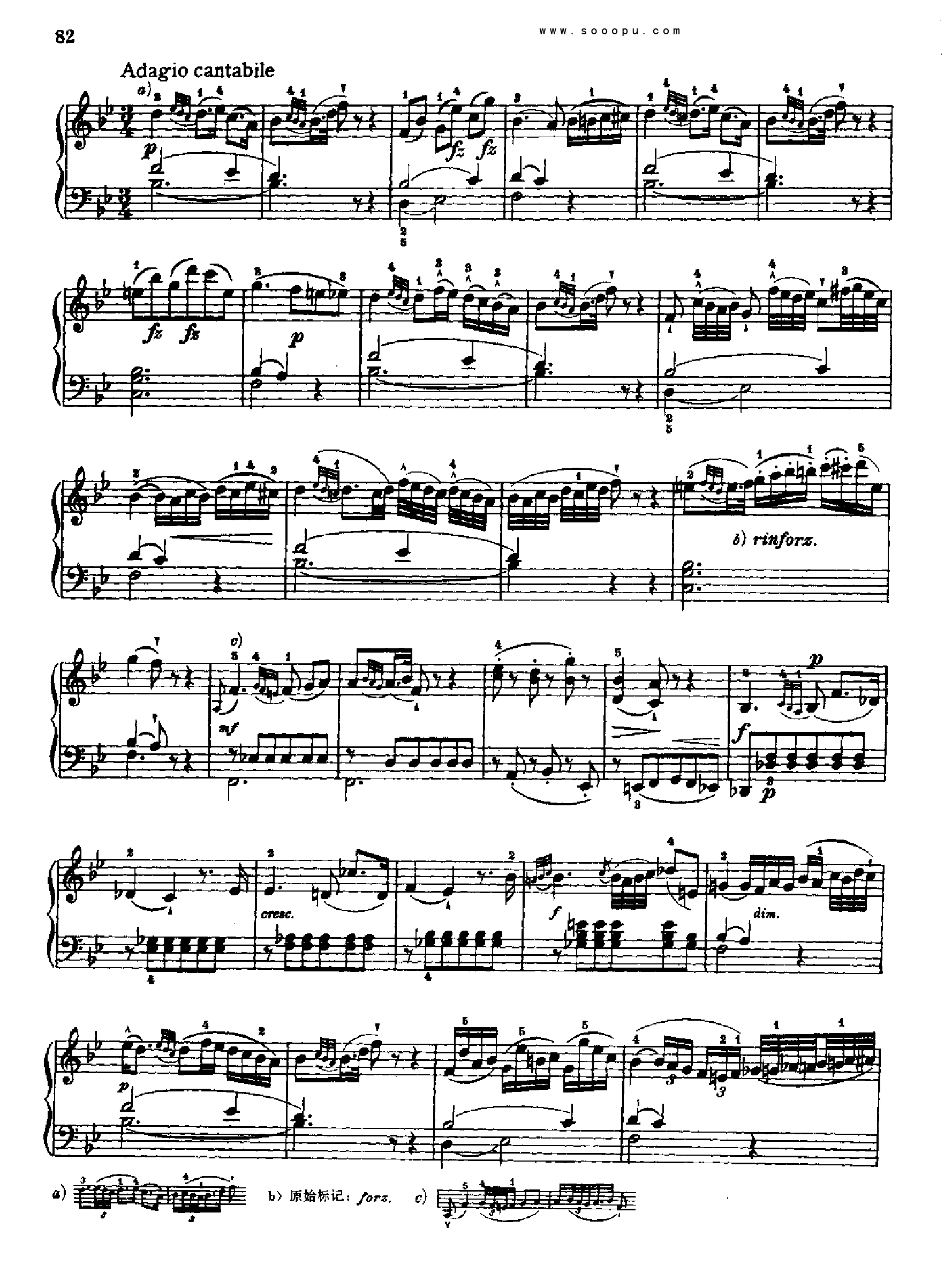 奏鸣曲九为冯.根青格夫人而作1789-1790 键盘类 钢琴钢琴曲谱（图8）