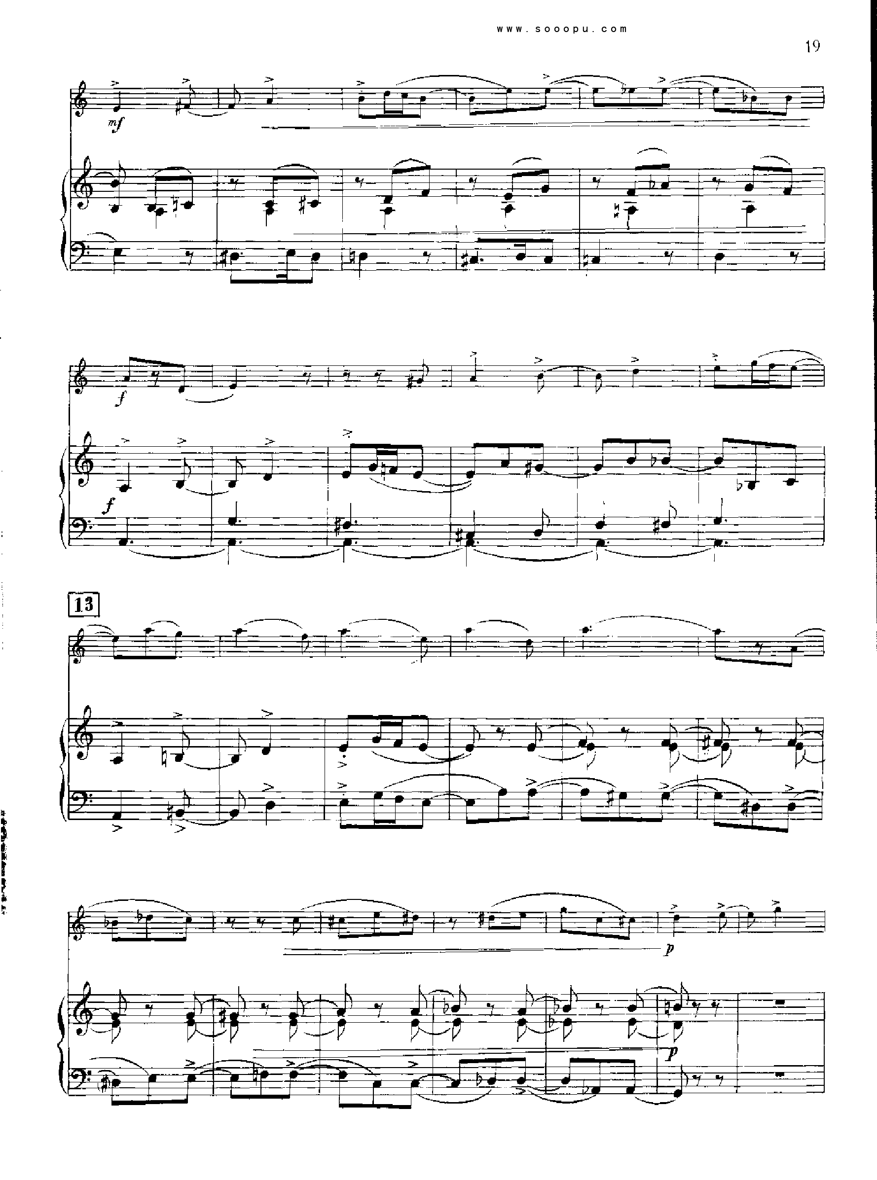 欣德米特双簧管与钢琴奏鸣曲 管乐类 双簧管钢琴曲谱（图19）