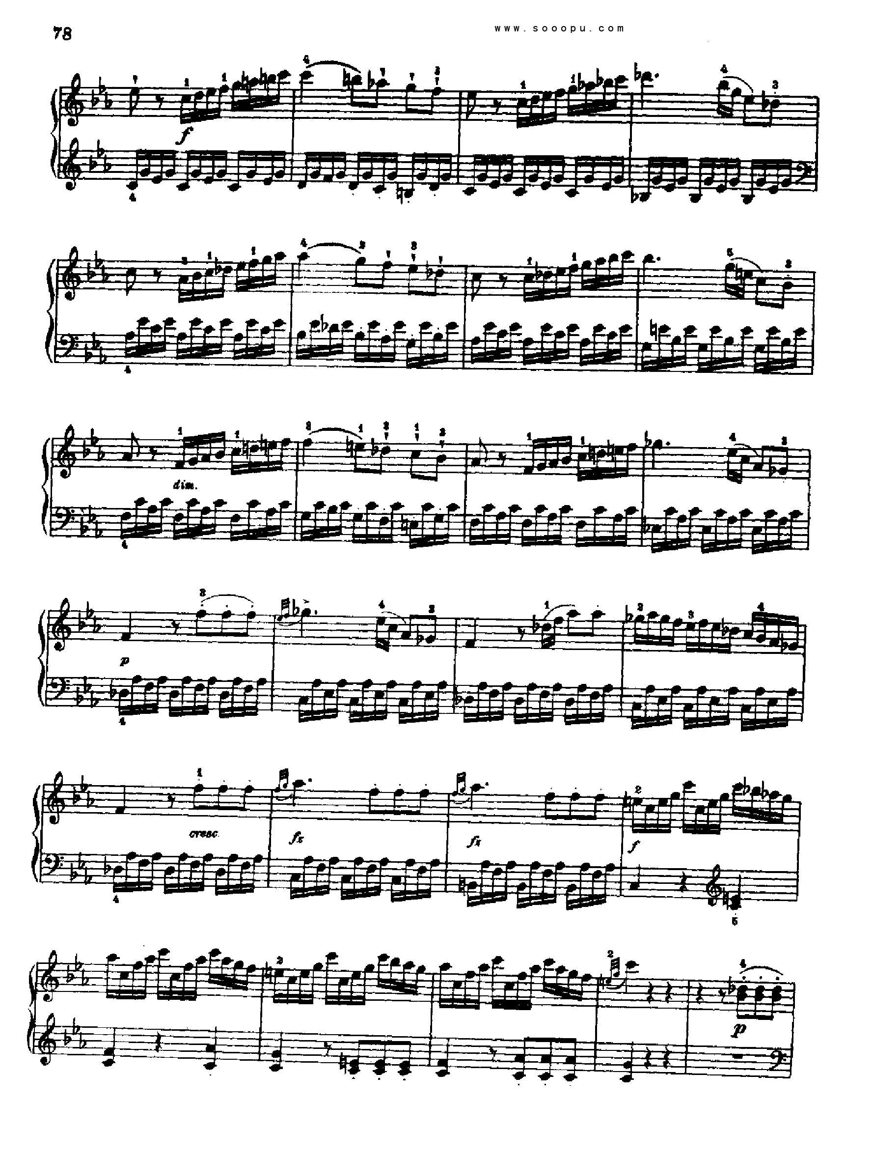 奏鸣曲九为冯.根青格夫人而作1789-1790 键盘类 钢琴钢琴曲谱（图4）