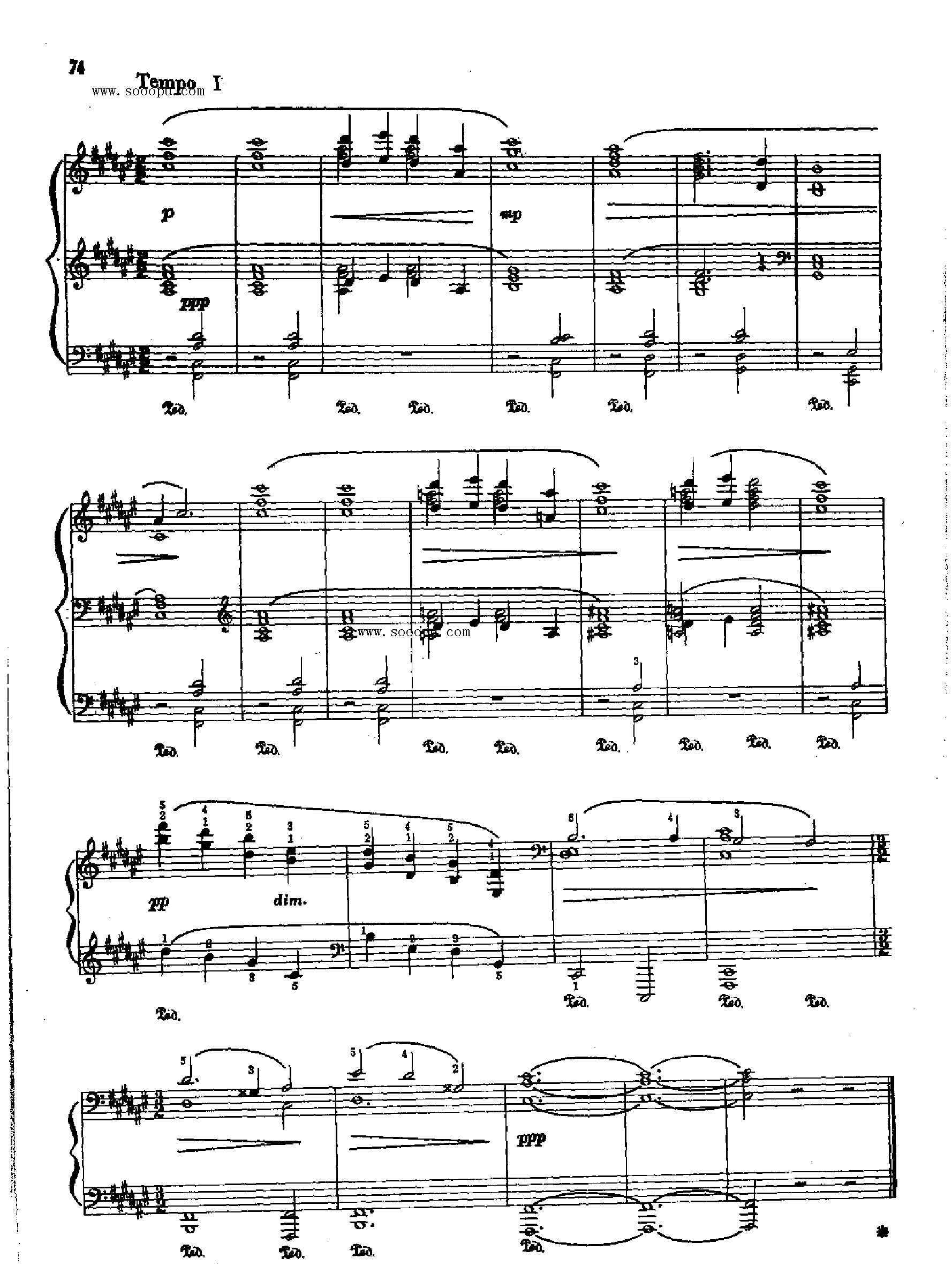 致睡莲 键盘类 钢琴钢琴曲谱（图3）