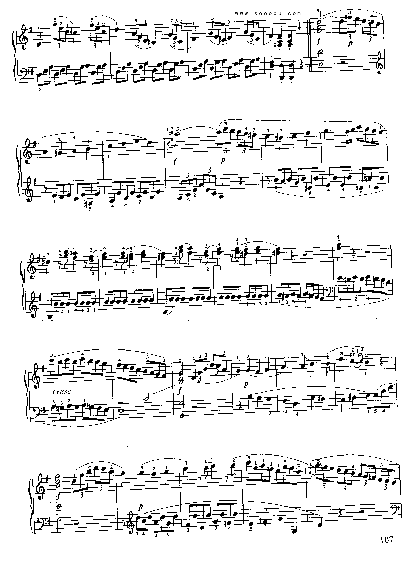 小奏鸣曲(Op.49 No.2) 键盘类 钢琴钢琴曲谱（图3）
