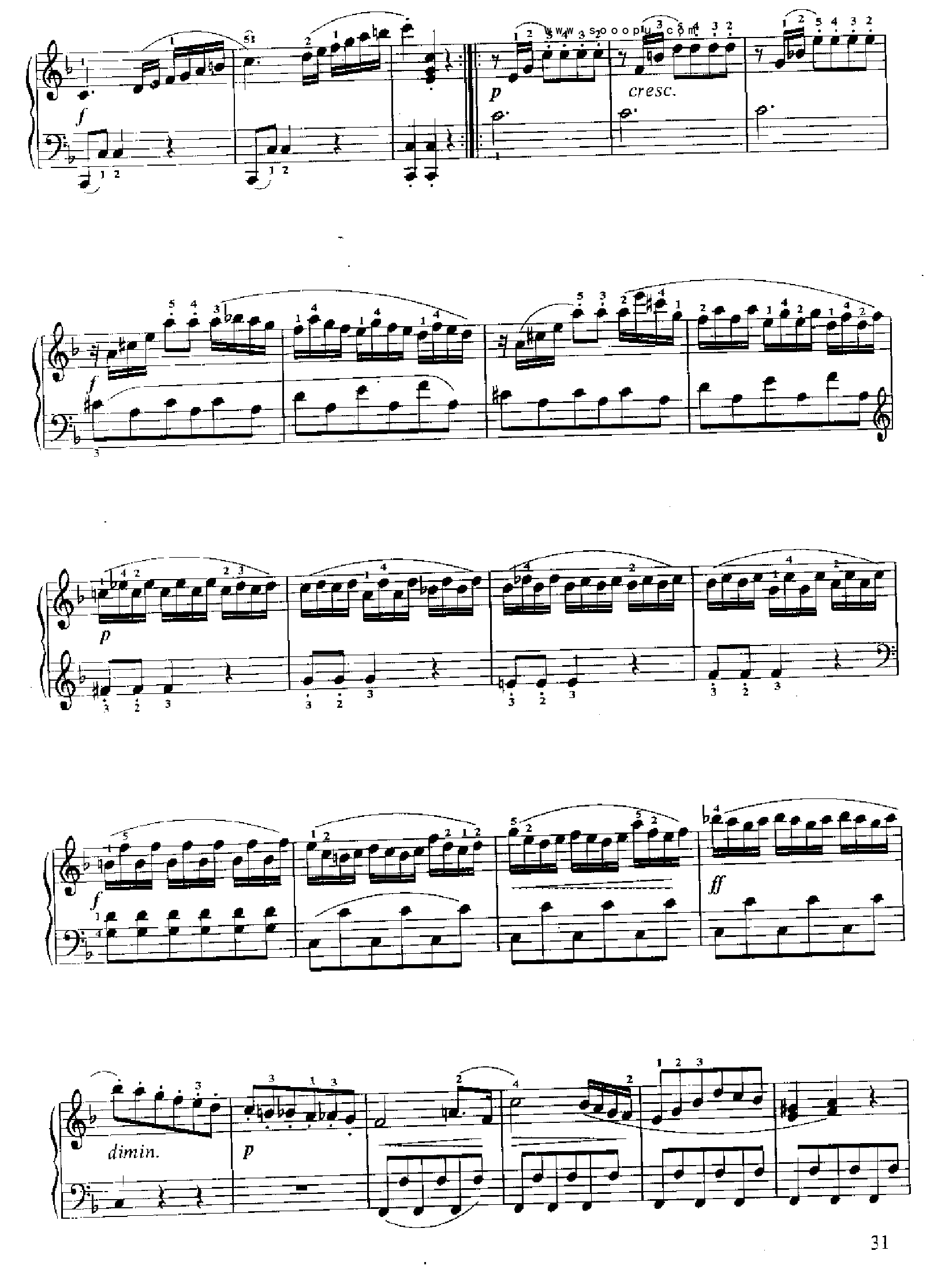 小奏鸣曲(Op.36 No.4) 键盘类 钢琴钢琴曲谱（图2）