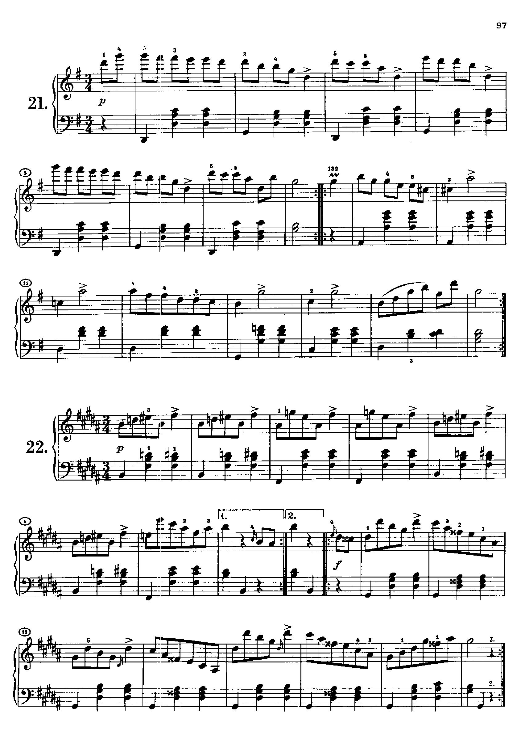 36首原创舞曲又名第一圆舞曲 Opus9.D365 键盘类 钢琴钢琴曲谱（图9）