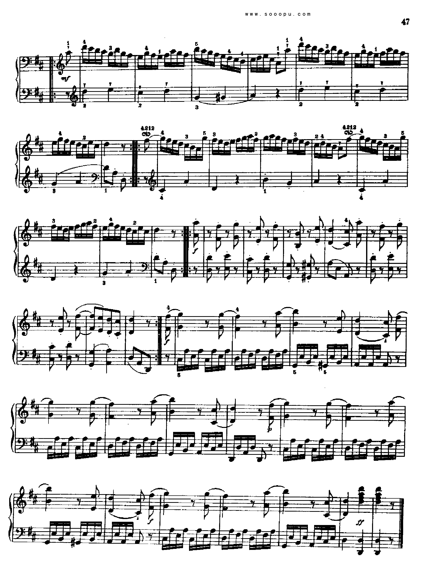 奏鸣曲 五1767 键盘类 钢琴钢琴曲谱（图13）