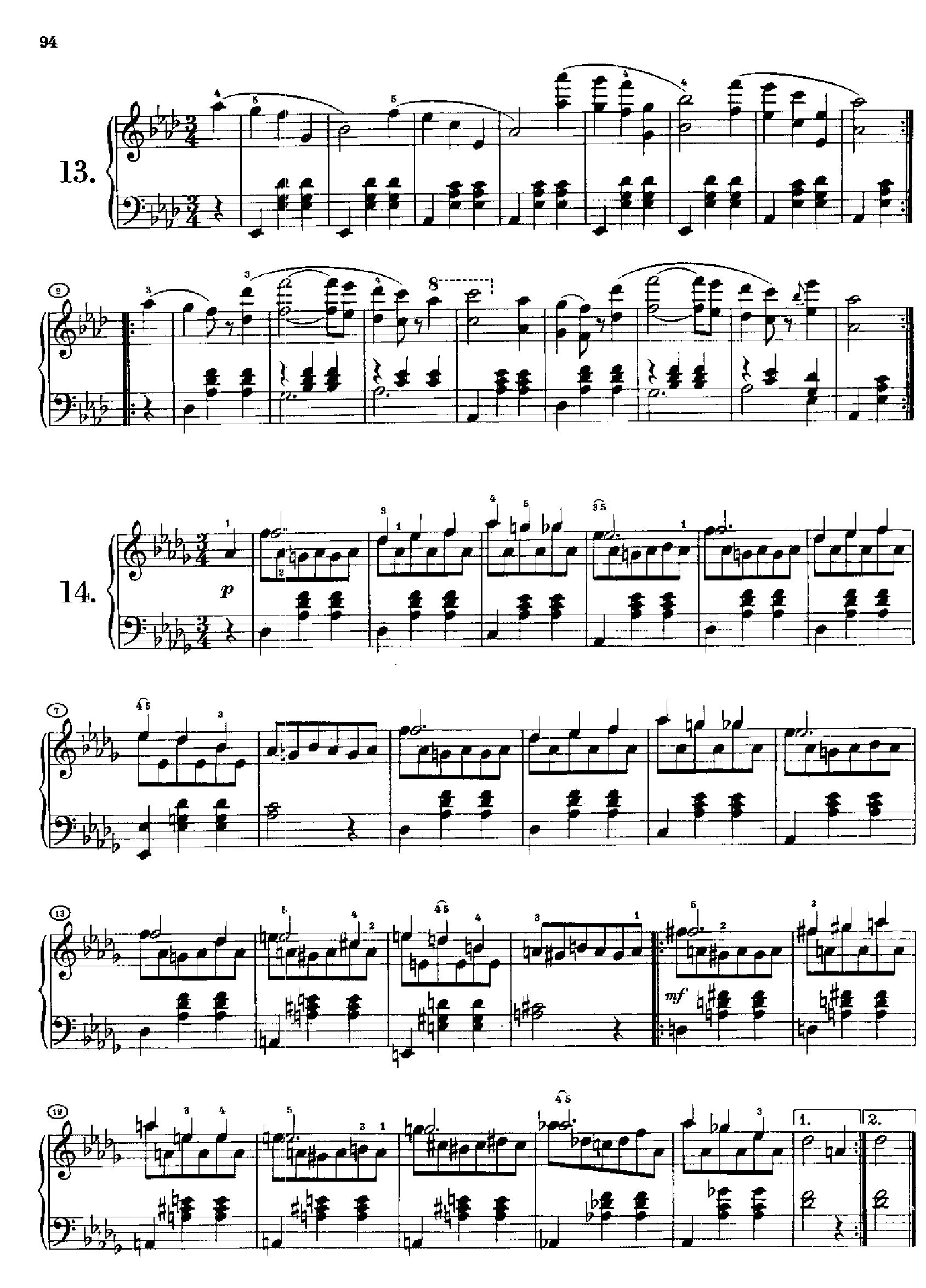 36首原创舞曲又名第一圆舞曲 Opus9.D365 键盘类 钢琴钢琴曲谱（图6）