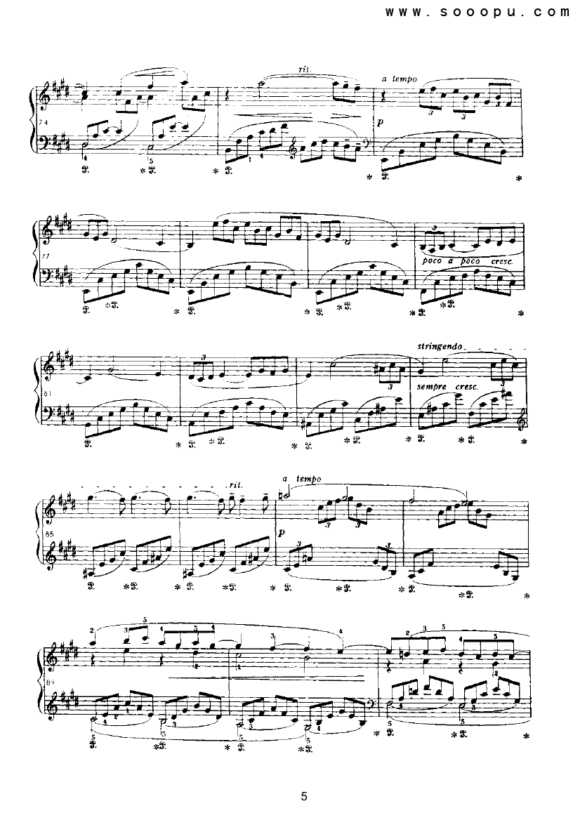 阿拉伯风格（第一首） 键盘类 钢琴钢琴曲谱（图5）