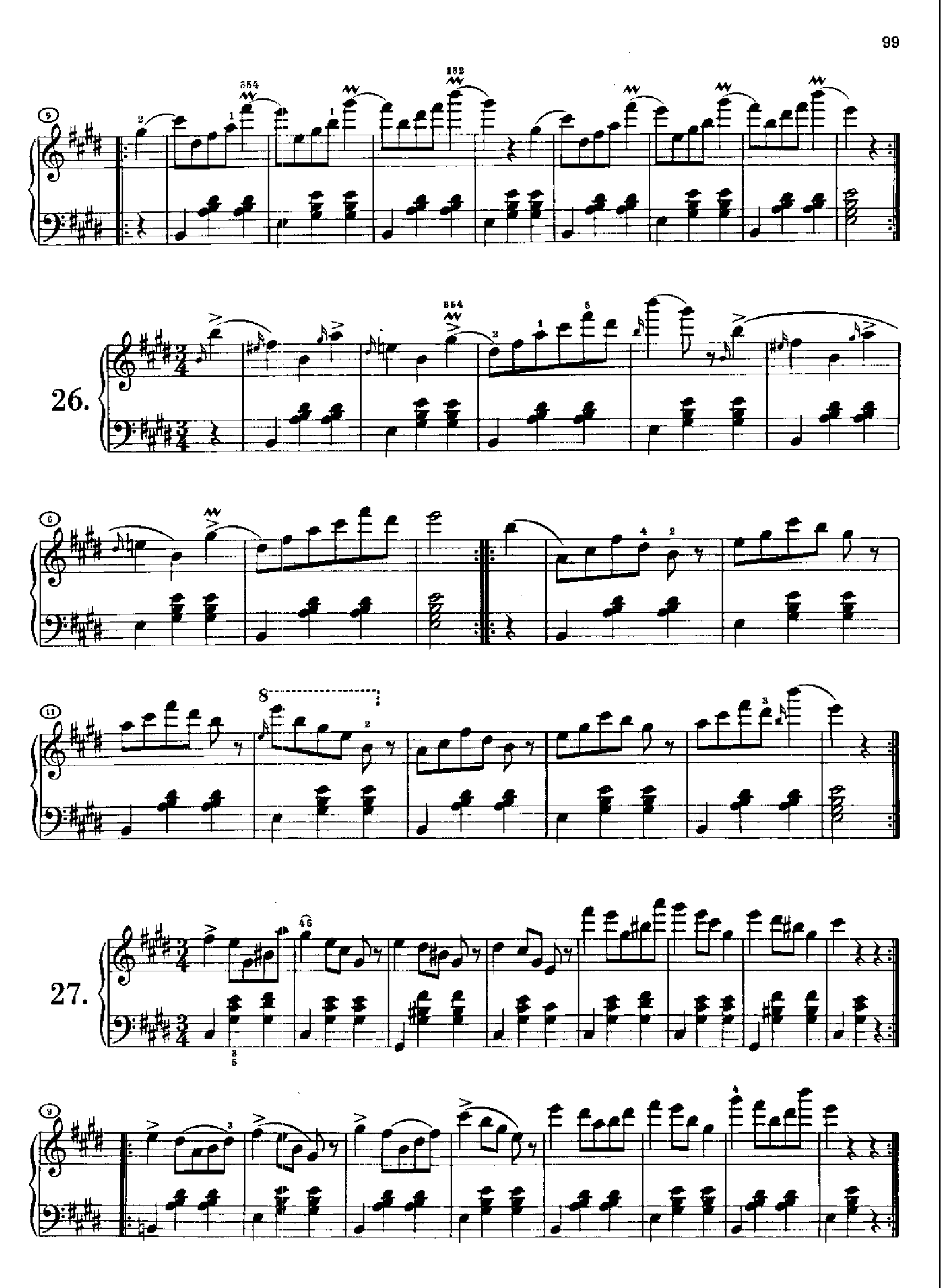 36首原创舞曲又名第一圆舞曲 Opus9.D365 键盘类 钢琴钢琴曲谱（图11）