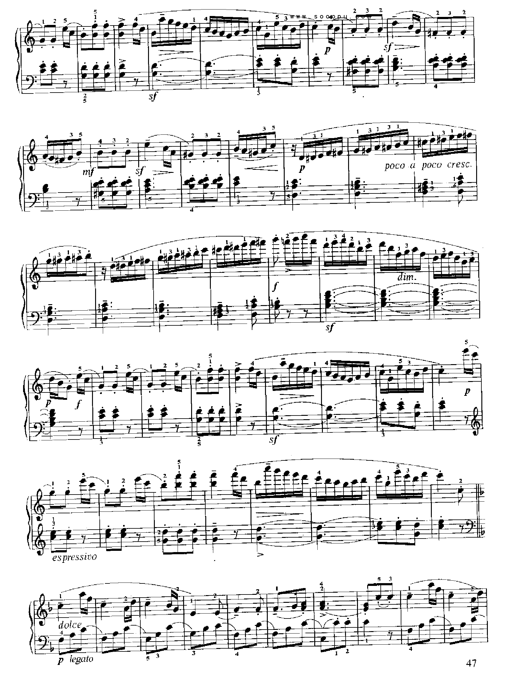 小奏鸣曲(Op.55 No.1) 键盘类 钢琴钢琴曲谱（图3）