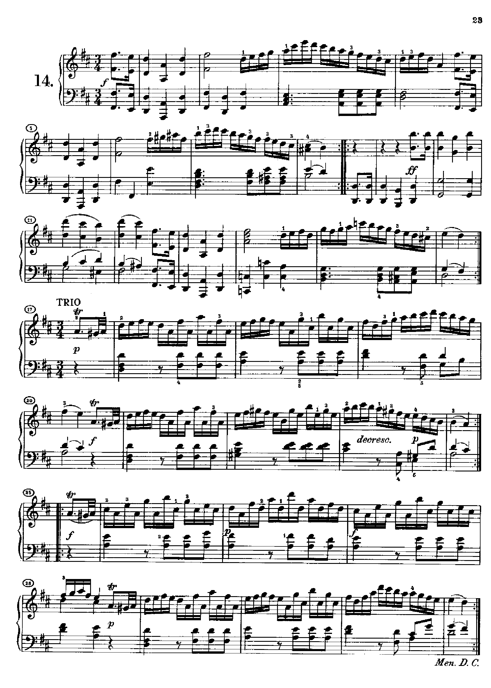 20首小步舞曲(1813年创作) 键盘类 钢琴钢琴曲谱（图14）