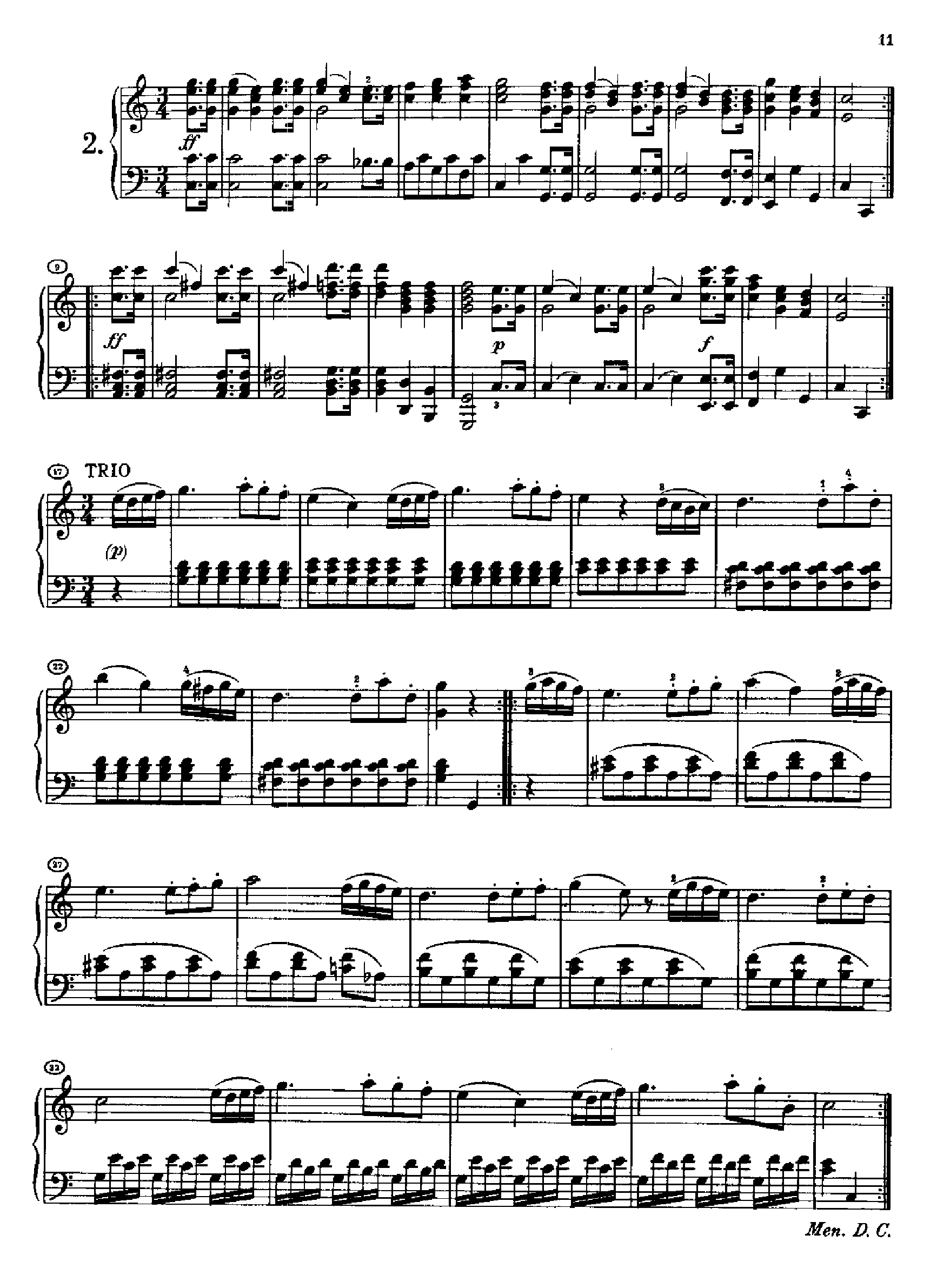 20首小步舞曲(1813年创作) 键盘类 钢琴钢琴曲谱（图2）