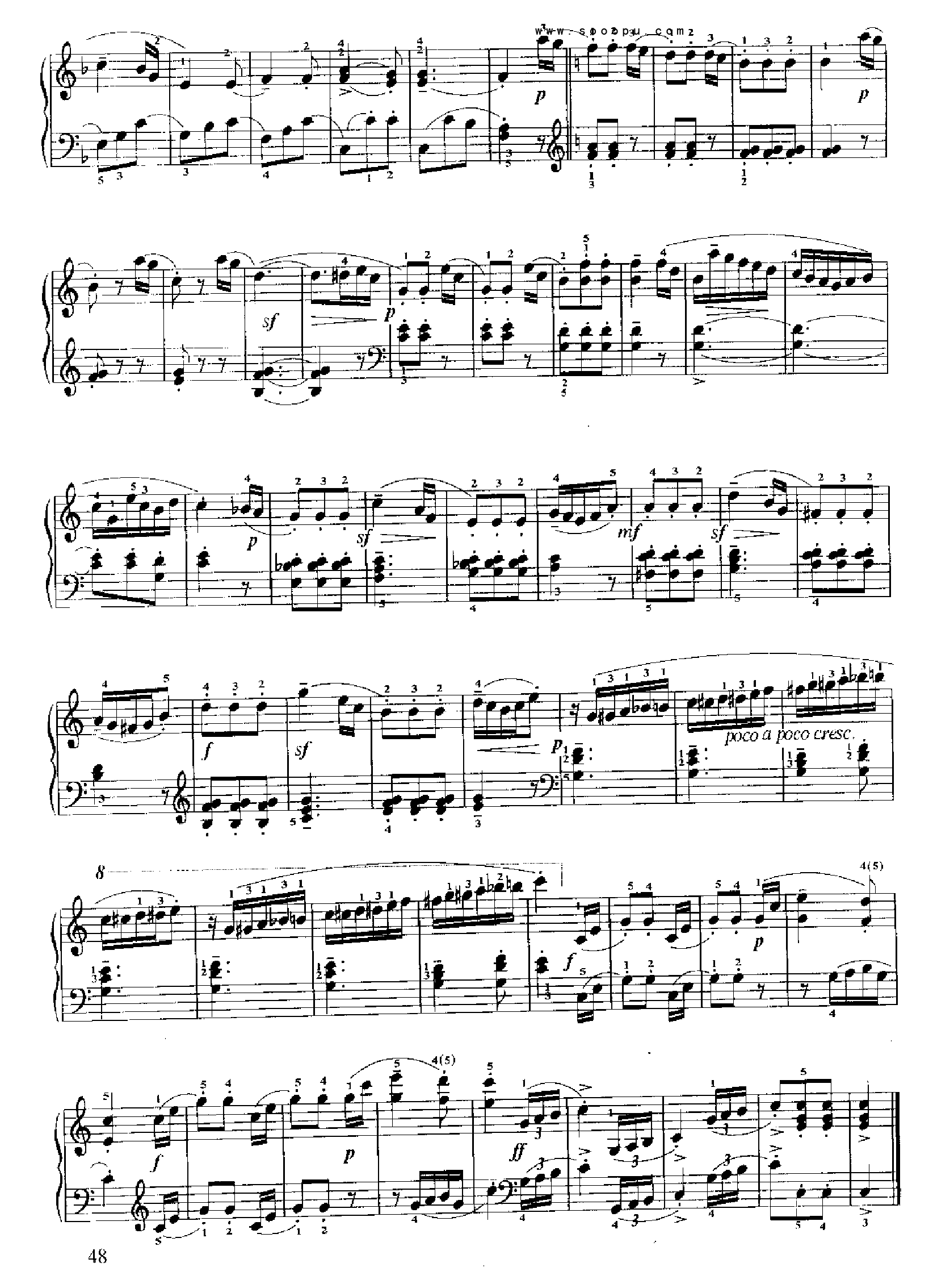 小奏鸣曲(Op.55 No.1) 键盘类 钢琴钢琴曲谱（图4）