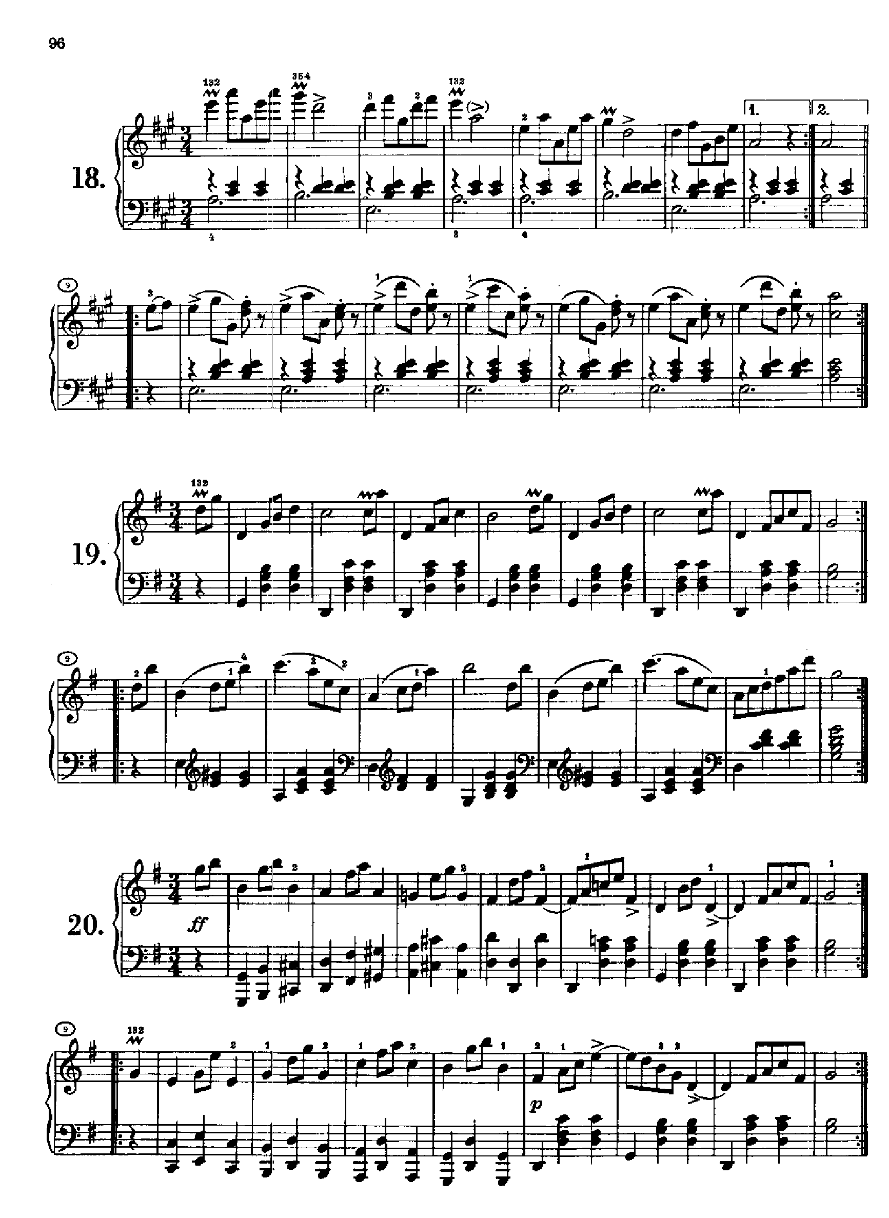 36首原创舞曲又名第一圆舞曲 Opus9.D365 键盘类 钢琴钢琴曲谱（图8）