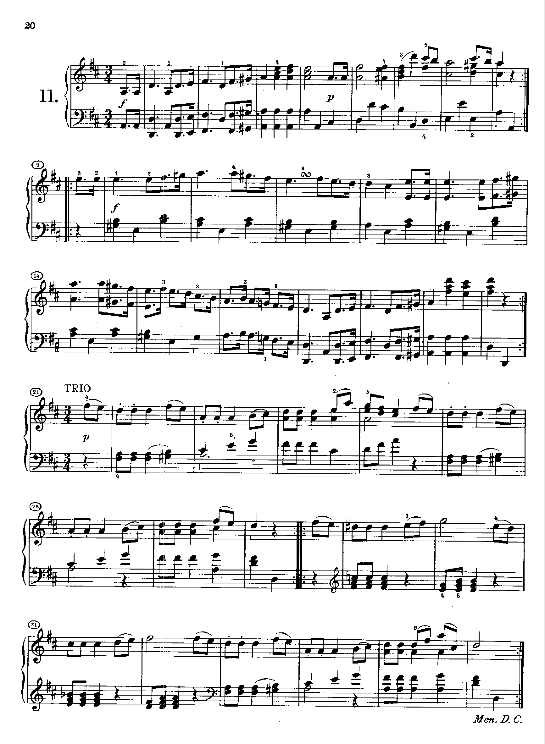 20首小步舞曲(1813年创作) 键盘类 钢琴钢琴曲谱（图11）
