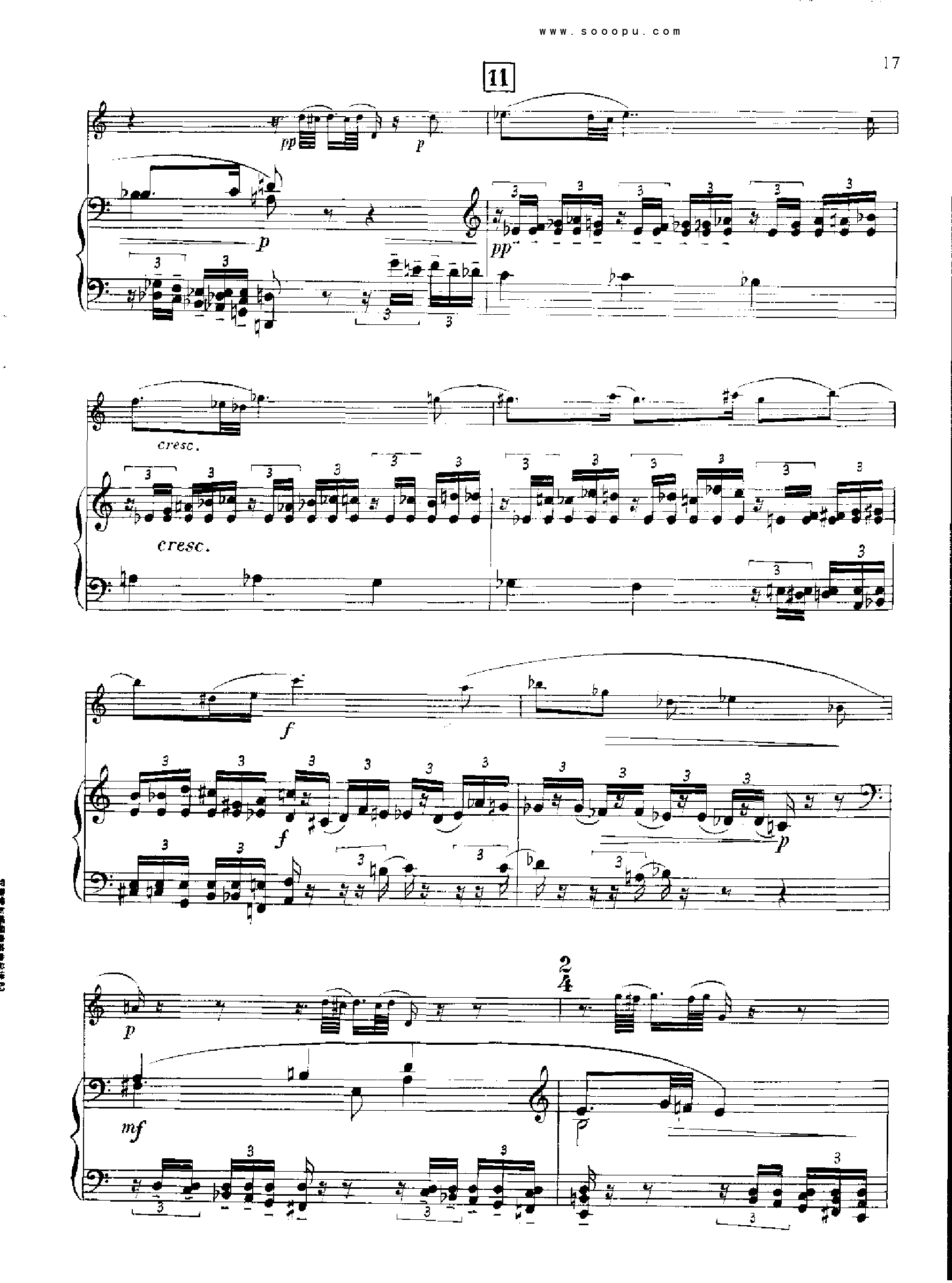 欣德米特双簧管与钢琴奏鸣曲 管乐类 双簧管钢琴曲谱（图17）