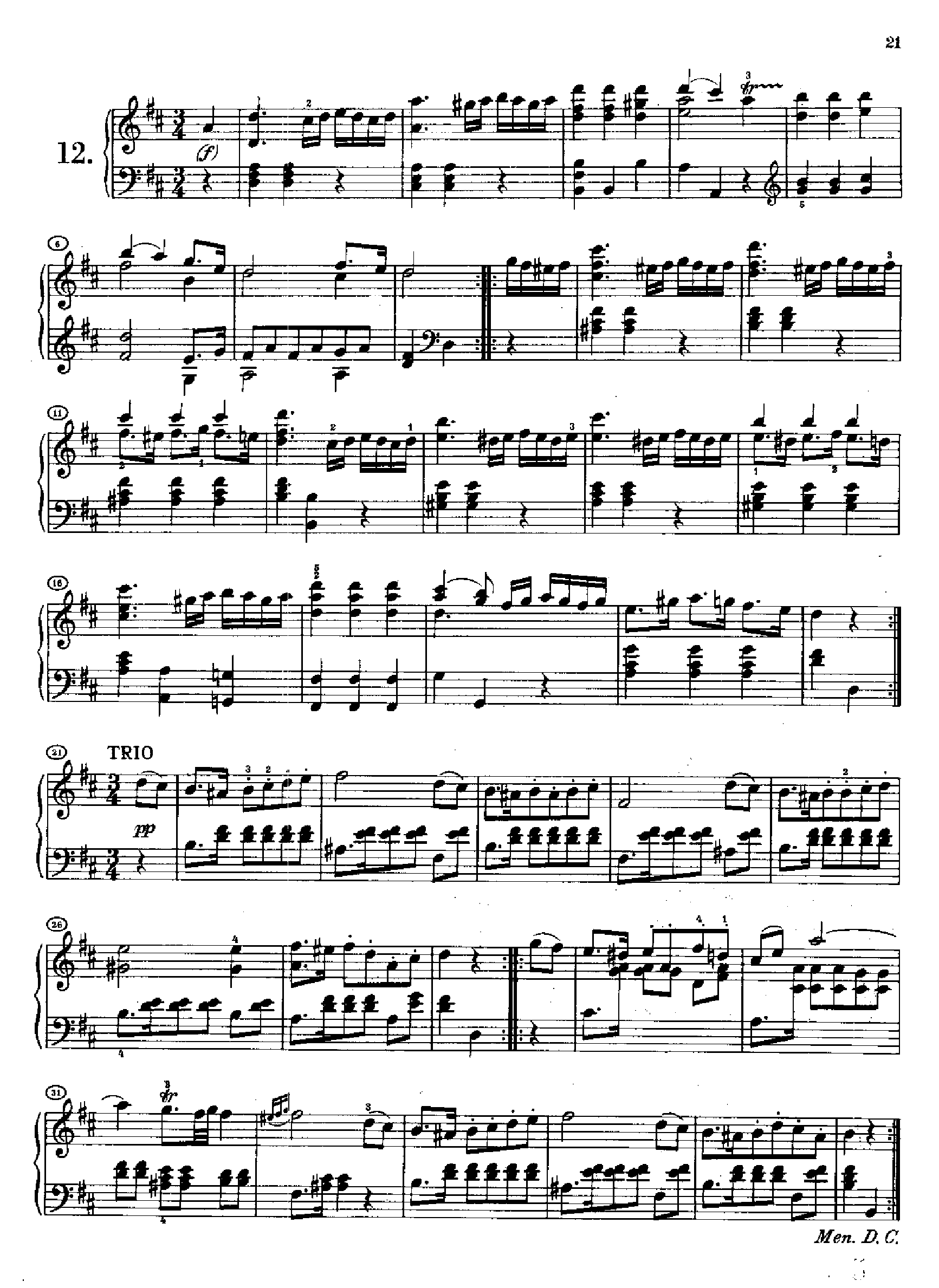 20首小步舞曲(1813年创作) 键盘类 钢琴钢琴曲谱（图12）