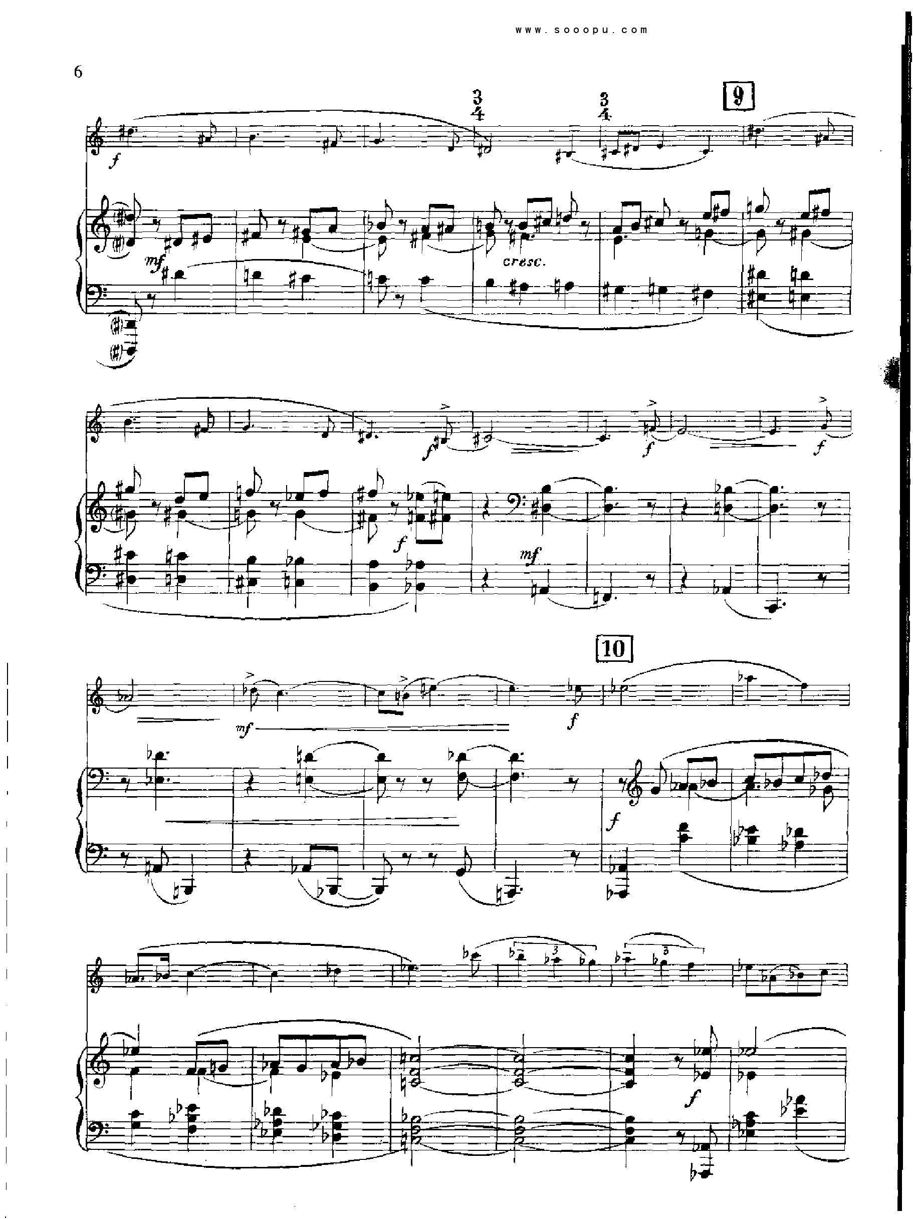 欣德米特双簧管与钢琴奏鸣曲 管乐类 双簧管钢琴曲谱（图6）