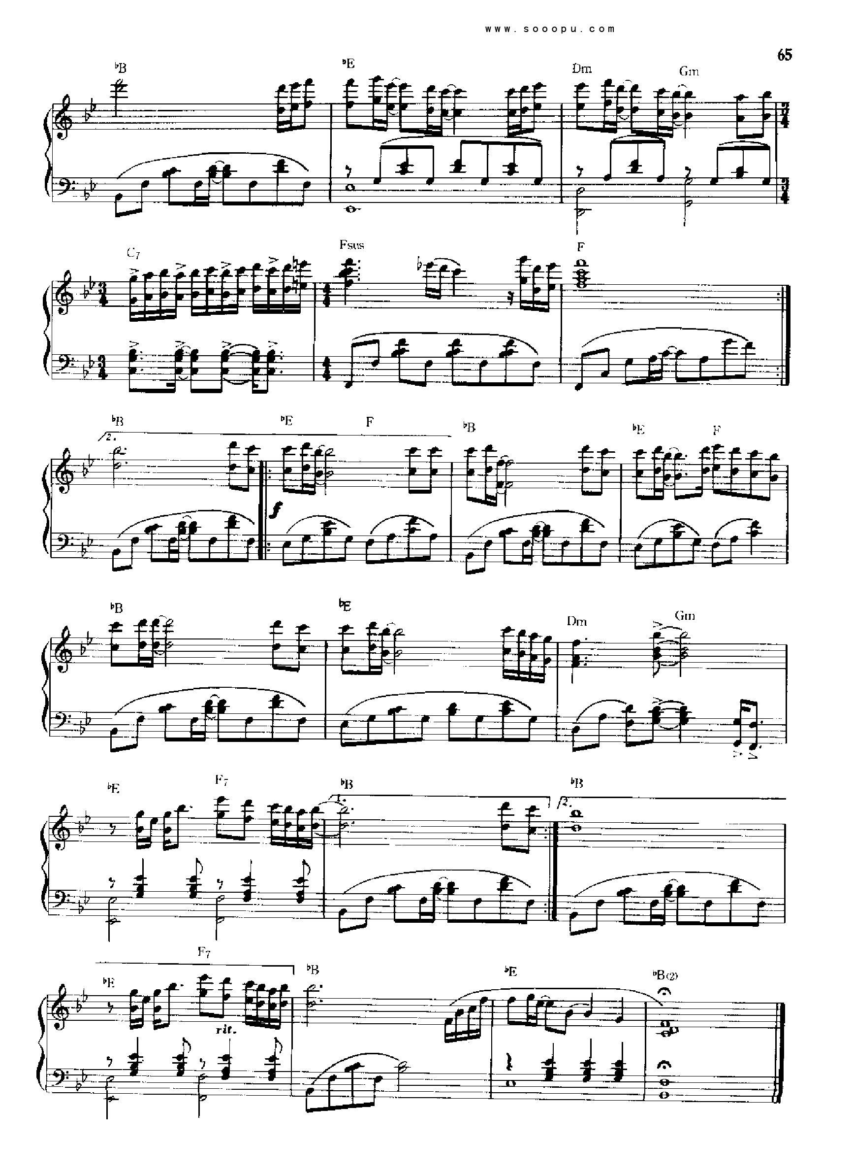 永远的朋友钢琴曲谱（图3）