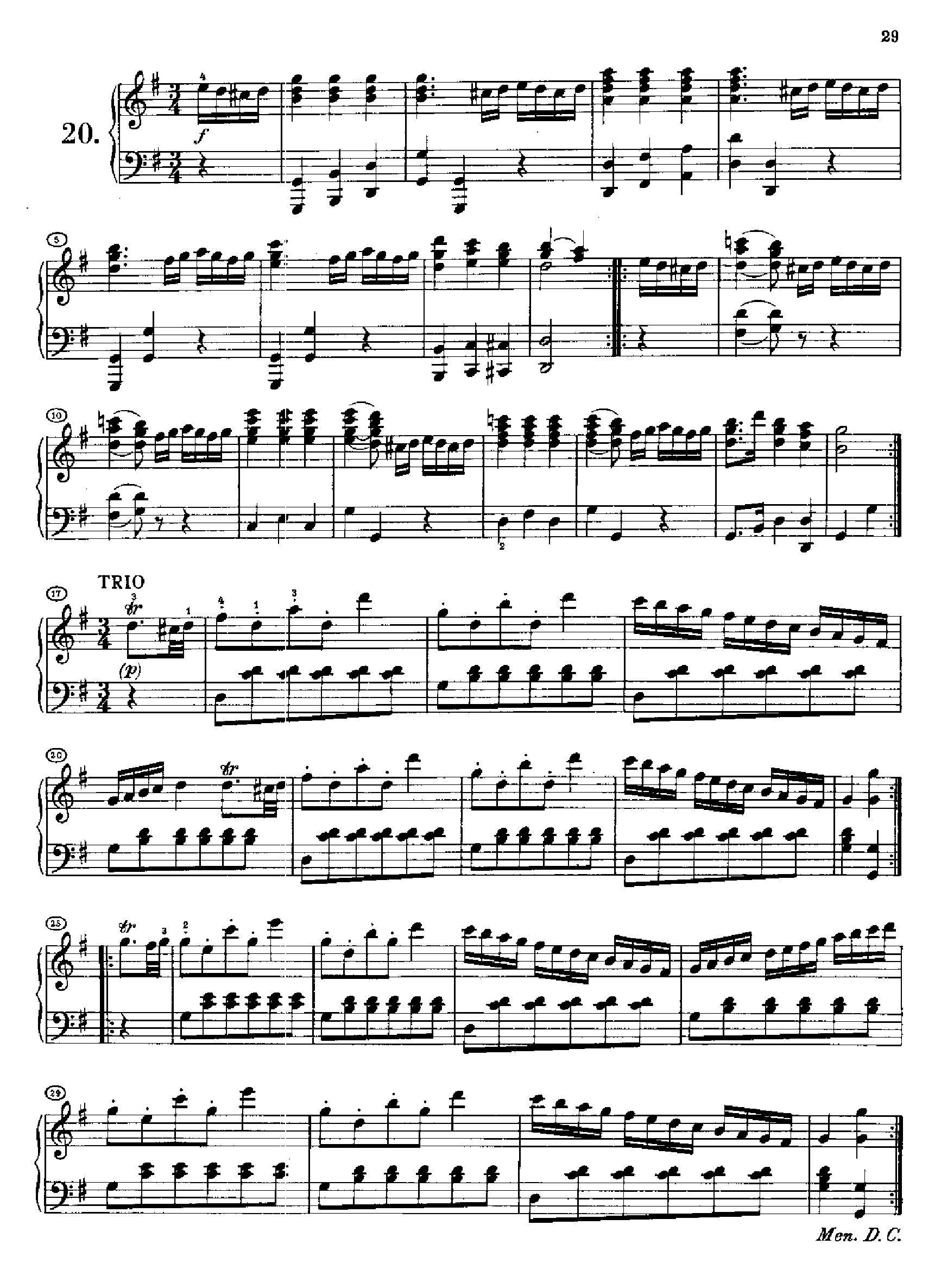 20首小步舞曲(1813年创作) 键盘类 钢琴钢琴曲谱（图20）
