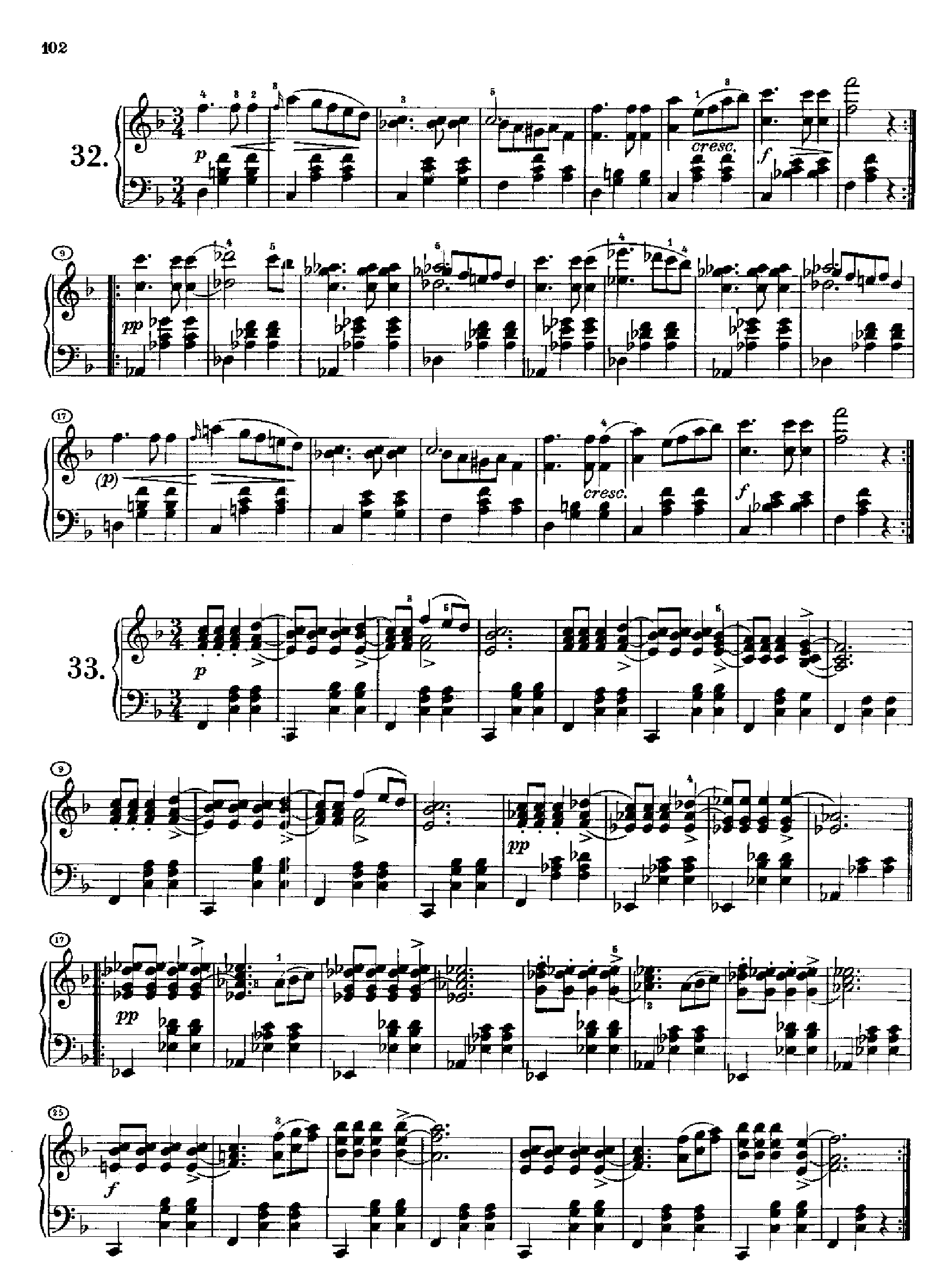 36首原创舞曲又名第一圆舞曲 Opus9.D365 键盘类 钢琴钢琴曲谱（图14）