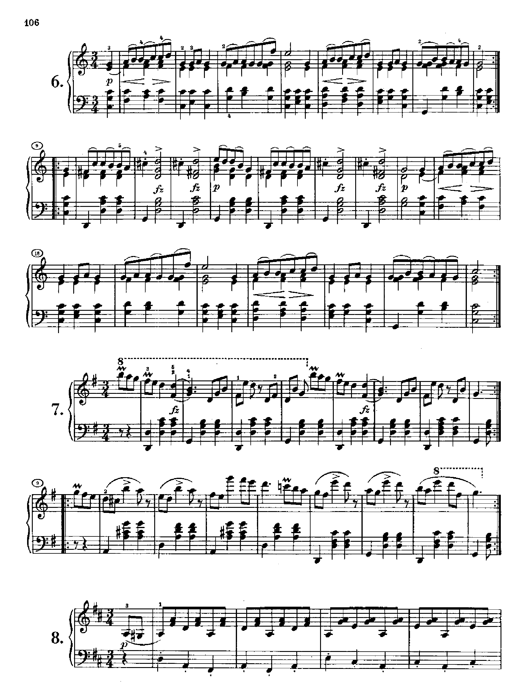 17首德意志舞曲又名连德勒舞曲D366 键盘类 钢琴钢琴曲谱（图3）