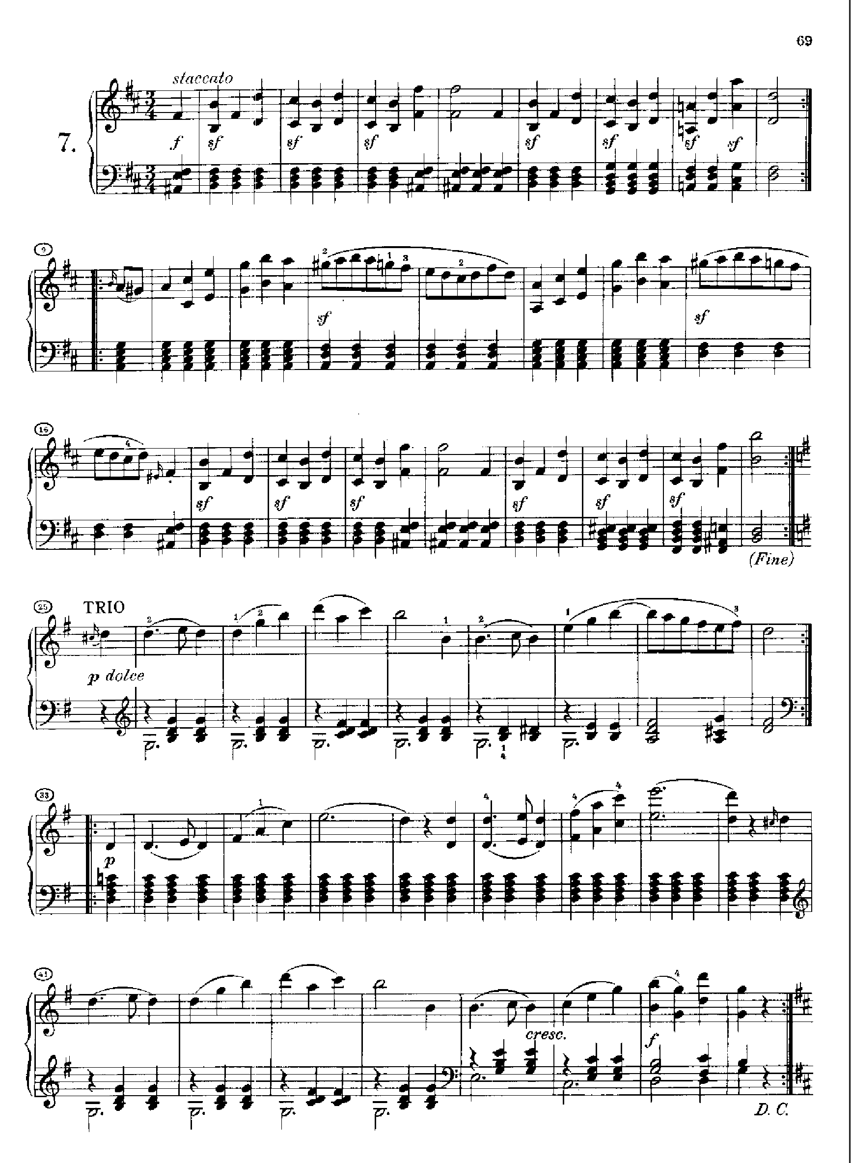 20首圆舞曲又名最后的圆舞曲opus127(身后出版).D146(1 键盘类 钢琴钢琴曲谱（图8）