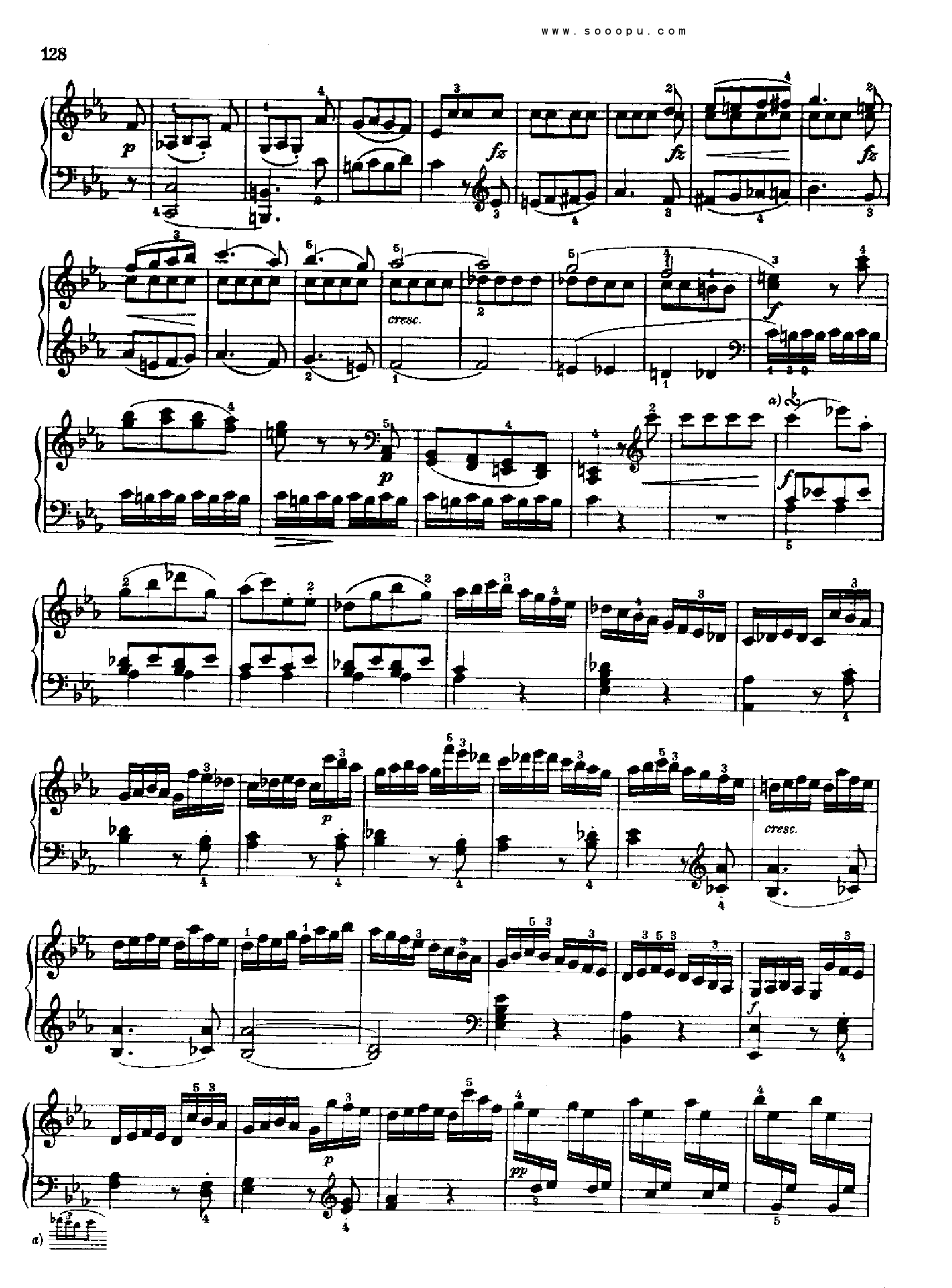 奏鸣曲十二(献给玛格达莲娜.冯.库尔茨贝格) 键盘类 钢琴钢琴曲谱（图14）