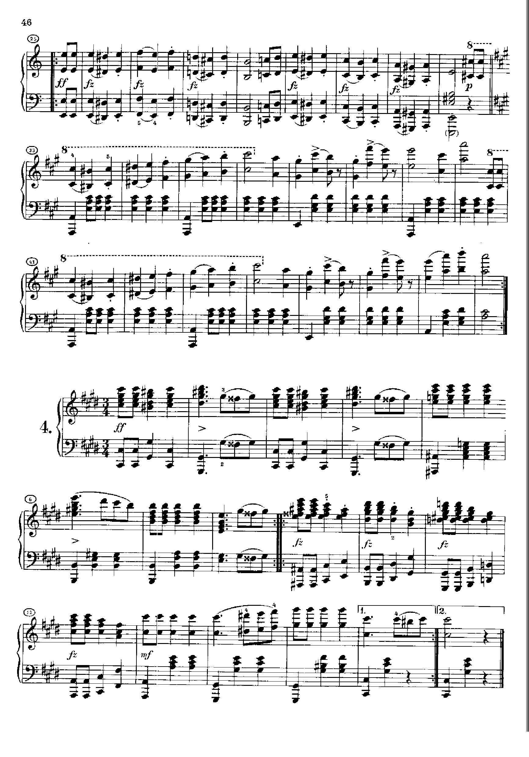 12首圆舞曲Opus18.D145 键盘类 钢琴钢琴曲谱（图3）