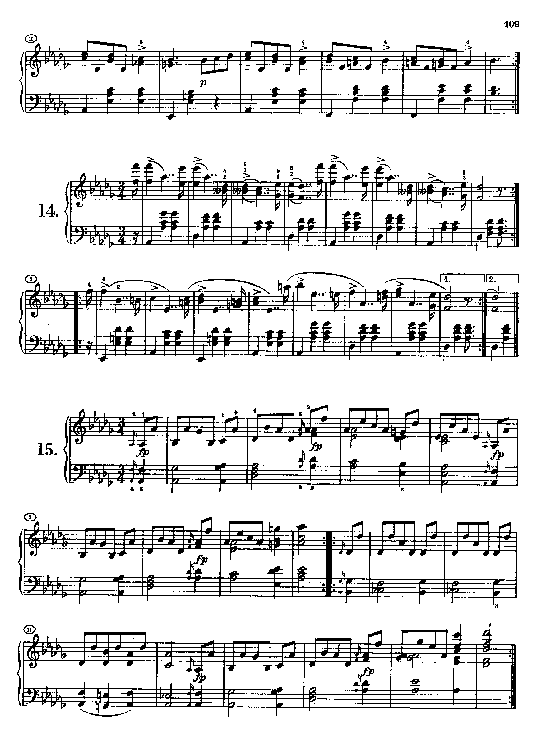 17首德意志舞曲又名连德勒舞曲D366 键盘类 钢琴钢琴曲谱（图6）