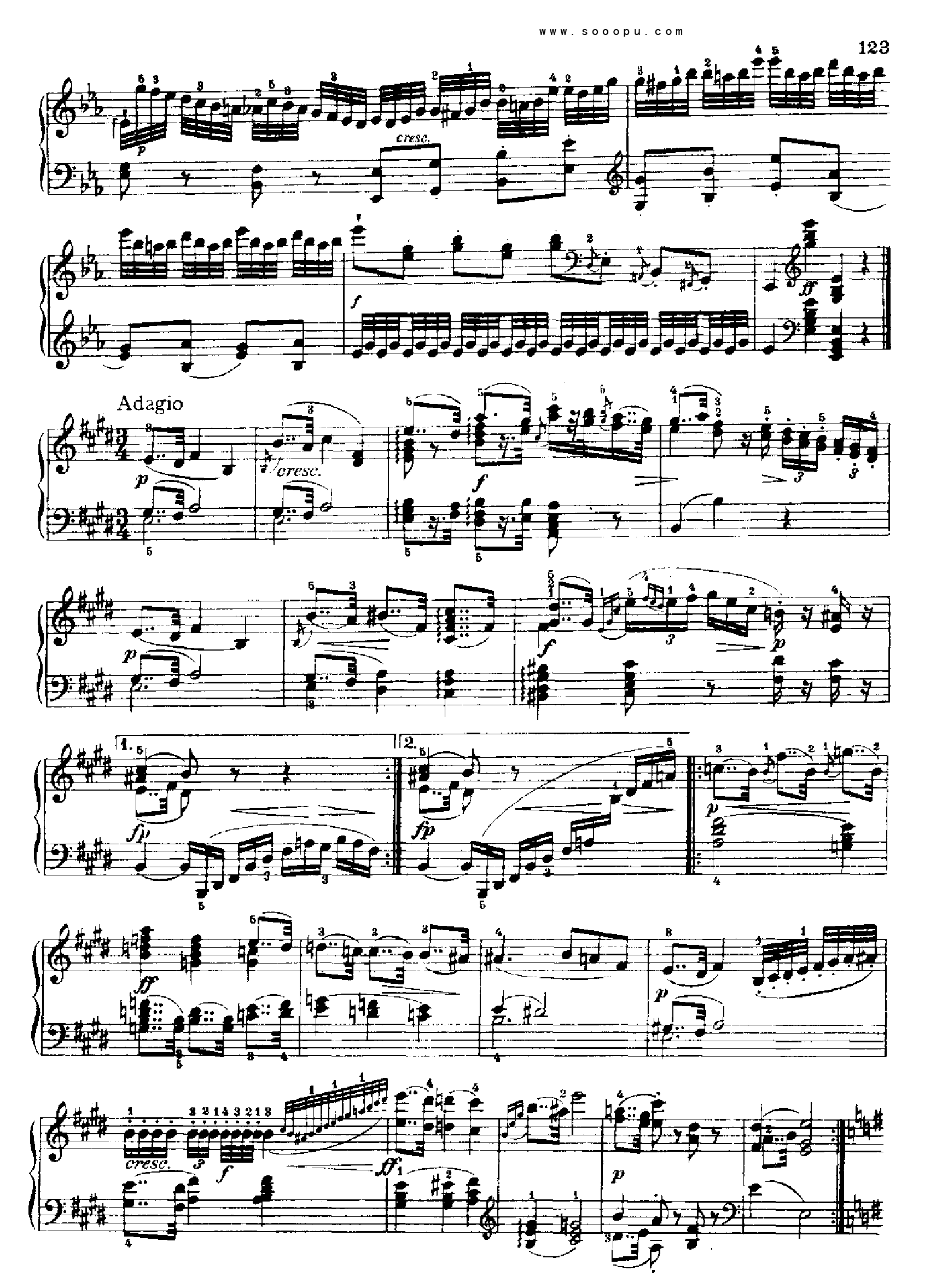 奏鸣曲十二(献给玛格达莲娜.冯.库尔茨贝格) 键盘类 钢琴钢琴曲谱（图9）