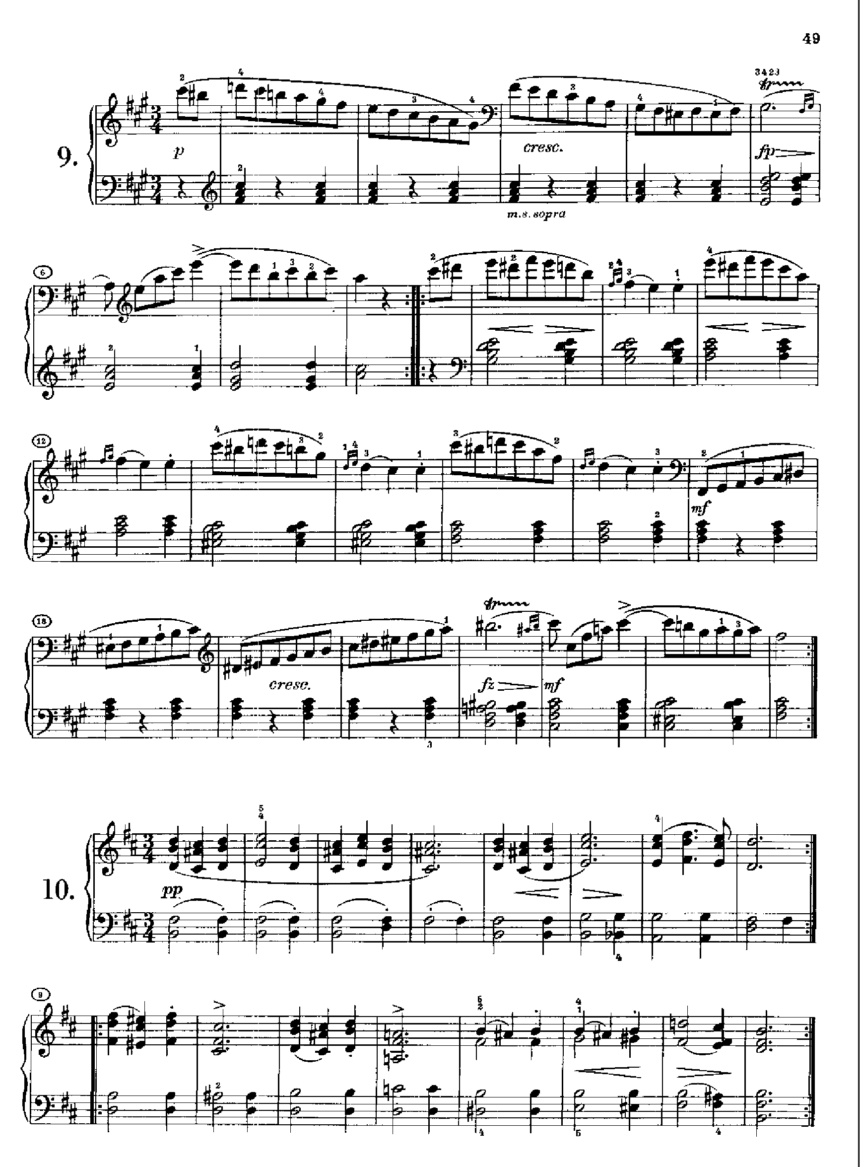 12首圆舞曲Opus18.D145 键盘类 钢琴钢琴曲谱（图6）