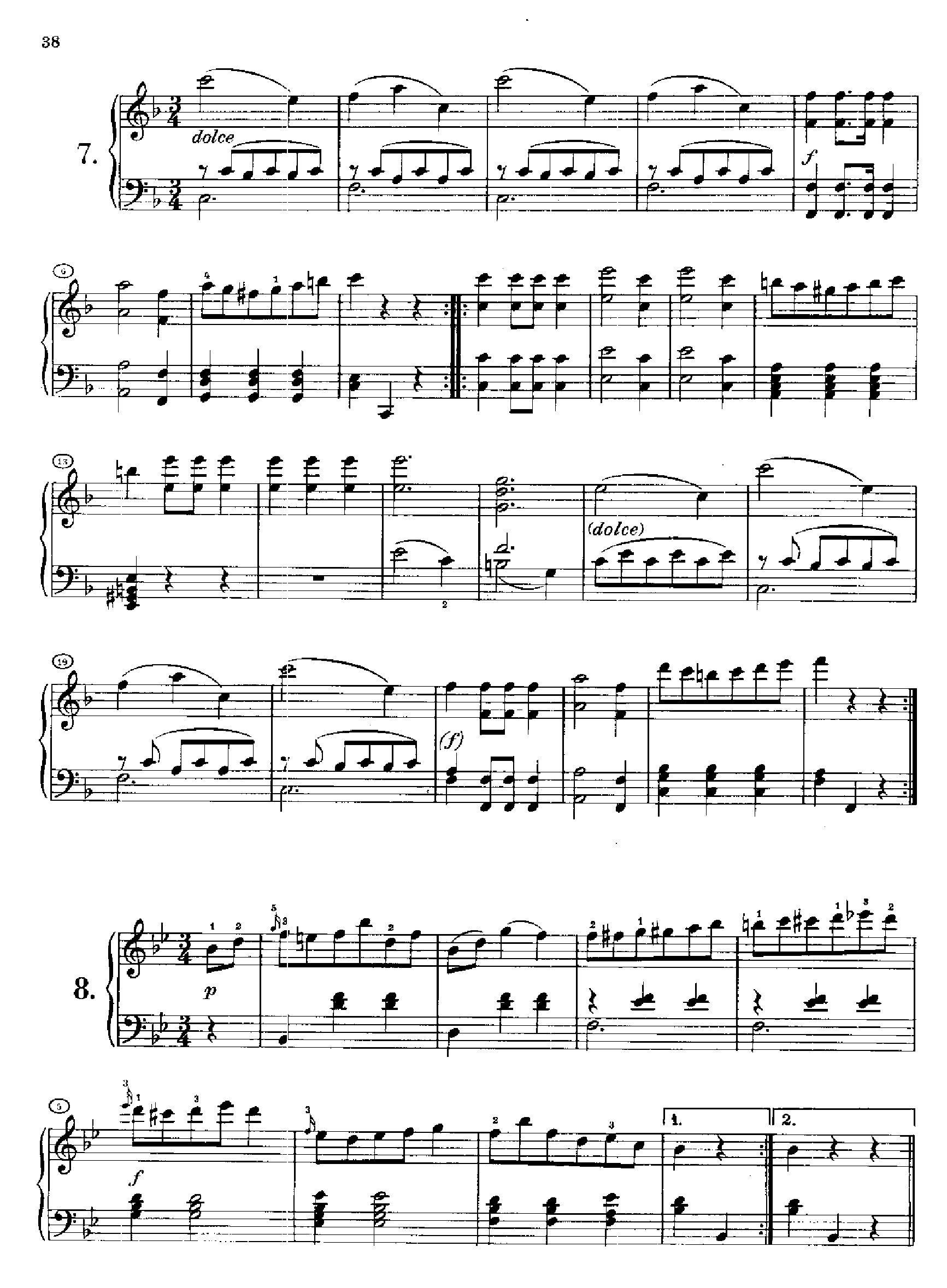 12首维也纳德意志舞曲(约1812年创作) 键盘类 钢琴钢琴曲谱（图5）