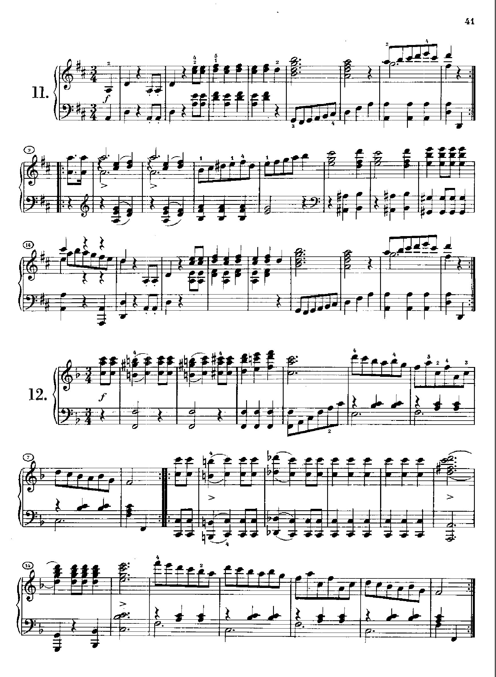 12首维也纳德意志舞曲(约1812年创作) 键盘类 钢琴钢琴曲谱（图8）