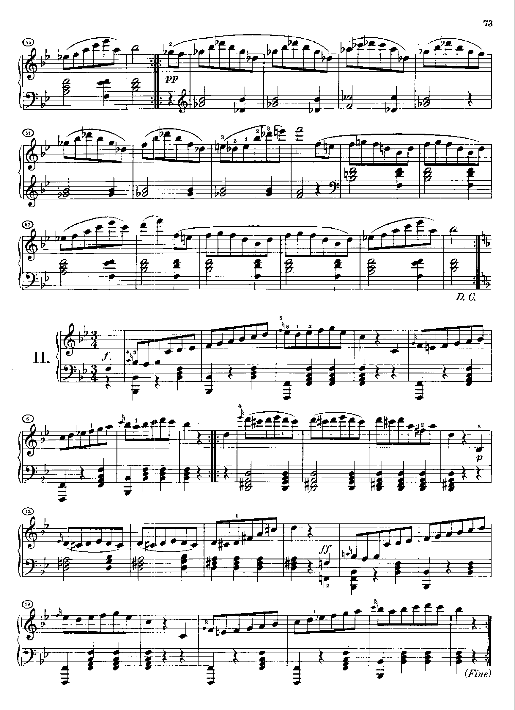 20首圆舞曲又名最后的圆舞曲opus127(身后出版).D146(1 键盘类 钢琴钢琴曲谱（图12）