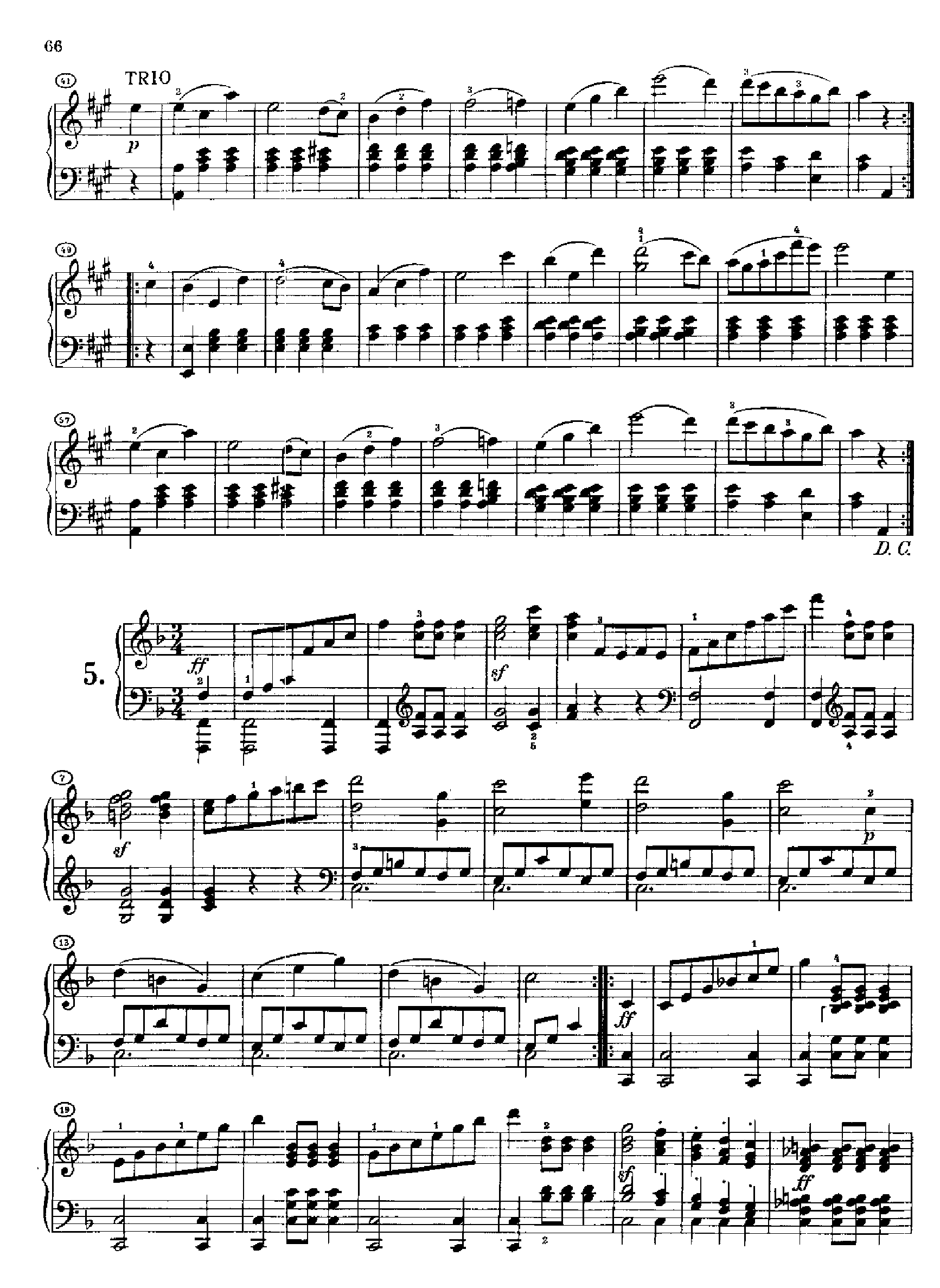 20首圆舞曲又名最后的圆舞曲opus127(身后出版).D146(1 键盘类 钢琴钢琴曲谱（图5）