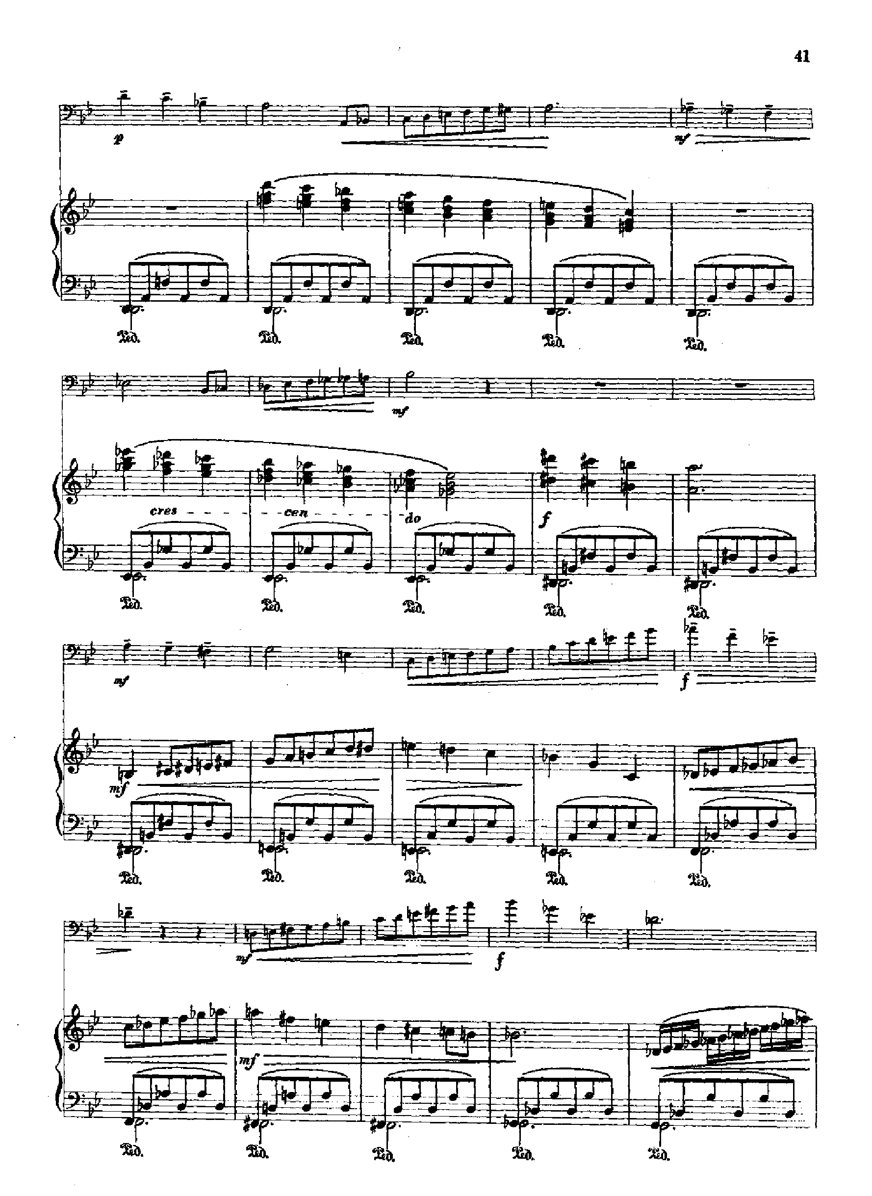 行板与快板(钢伴) 管乐类 长号钢琴曲谱（图7）