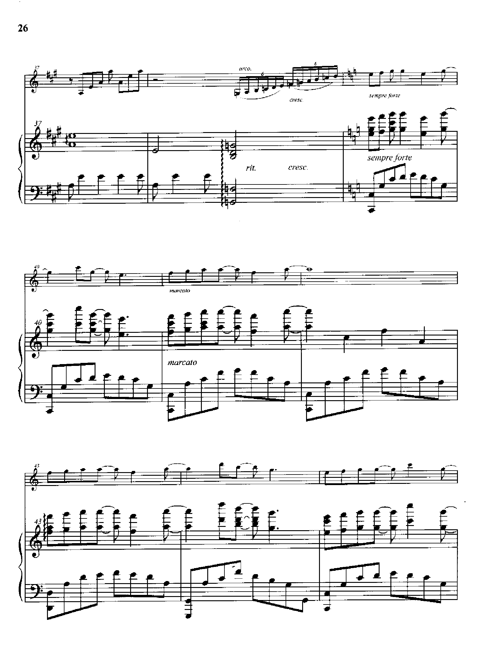 飘飞的羽毛(钢伴谱) 弦乐类 小提琴钢琴曲谱（图5）