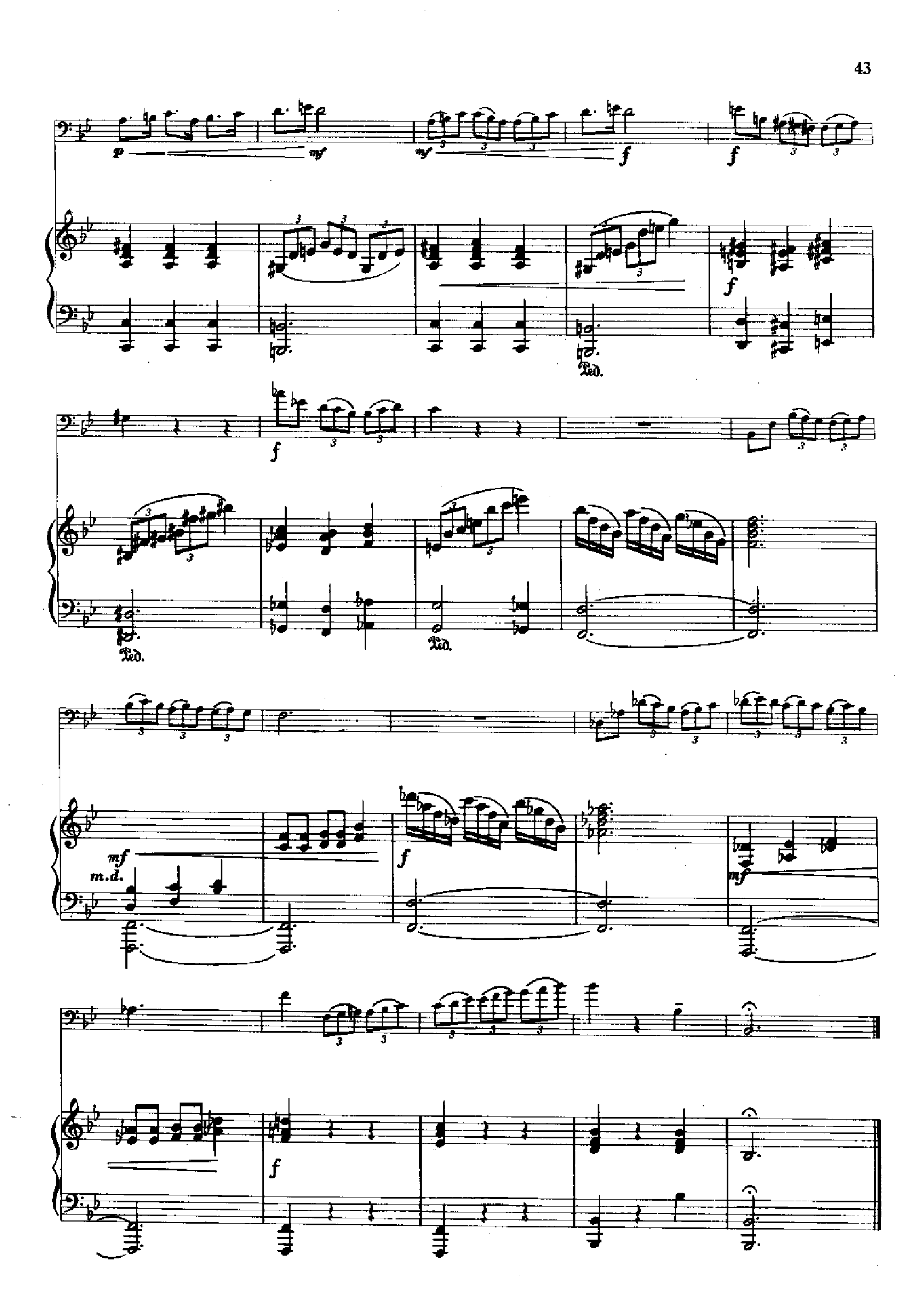 行板与快板(钢伴) 管乐类 长号钢琴曲谱（图9）
