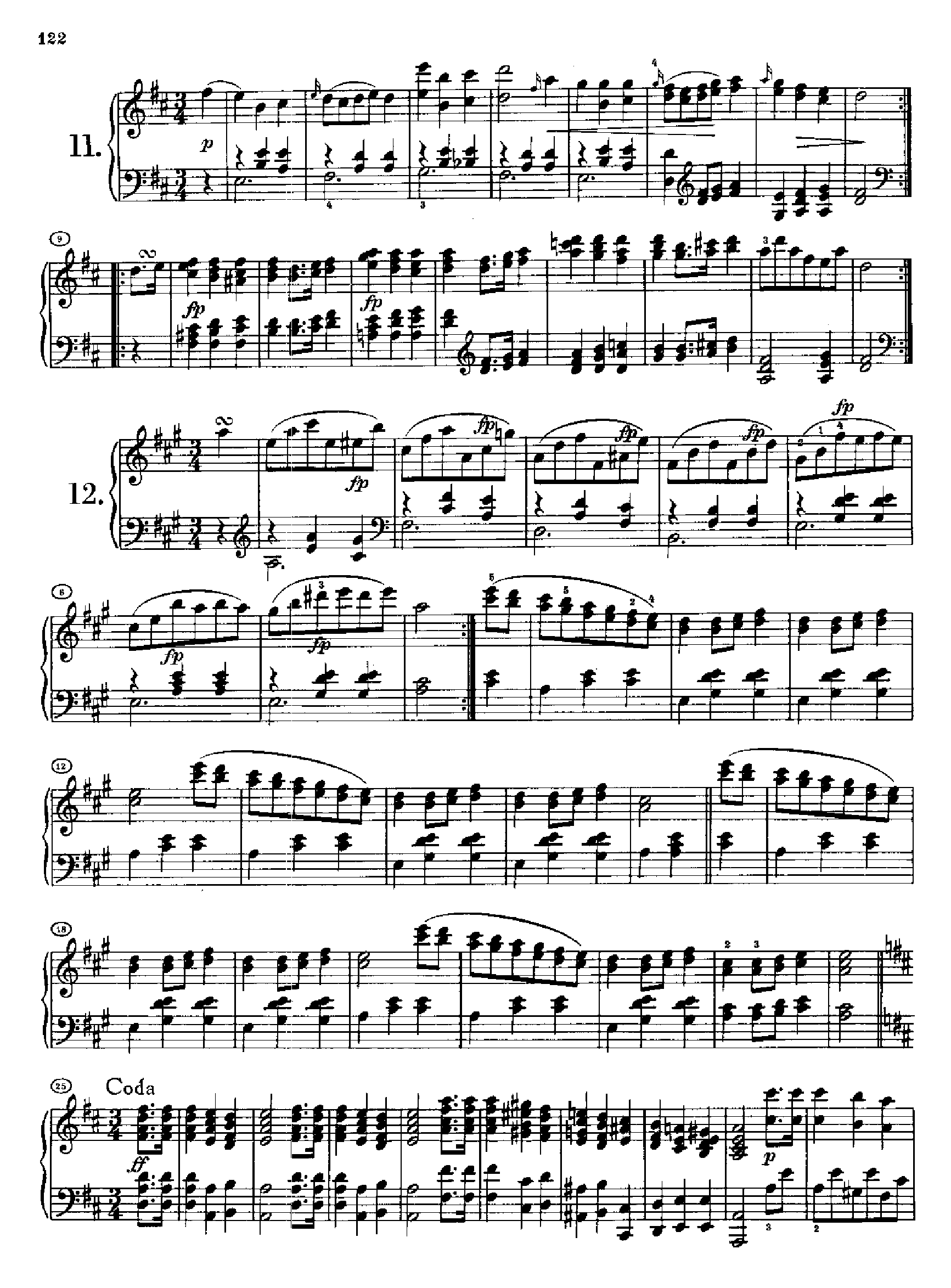 12首德意志舞曲D420 键盘类 钢琴钢琴曲谱（图5）