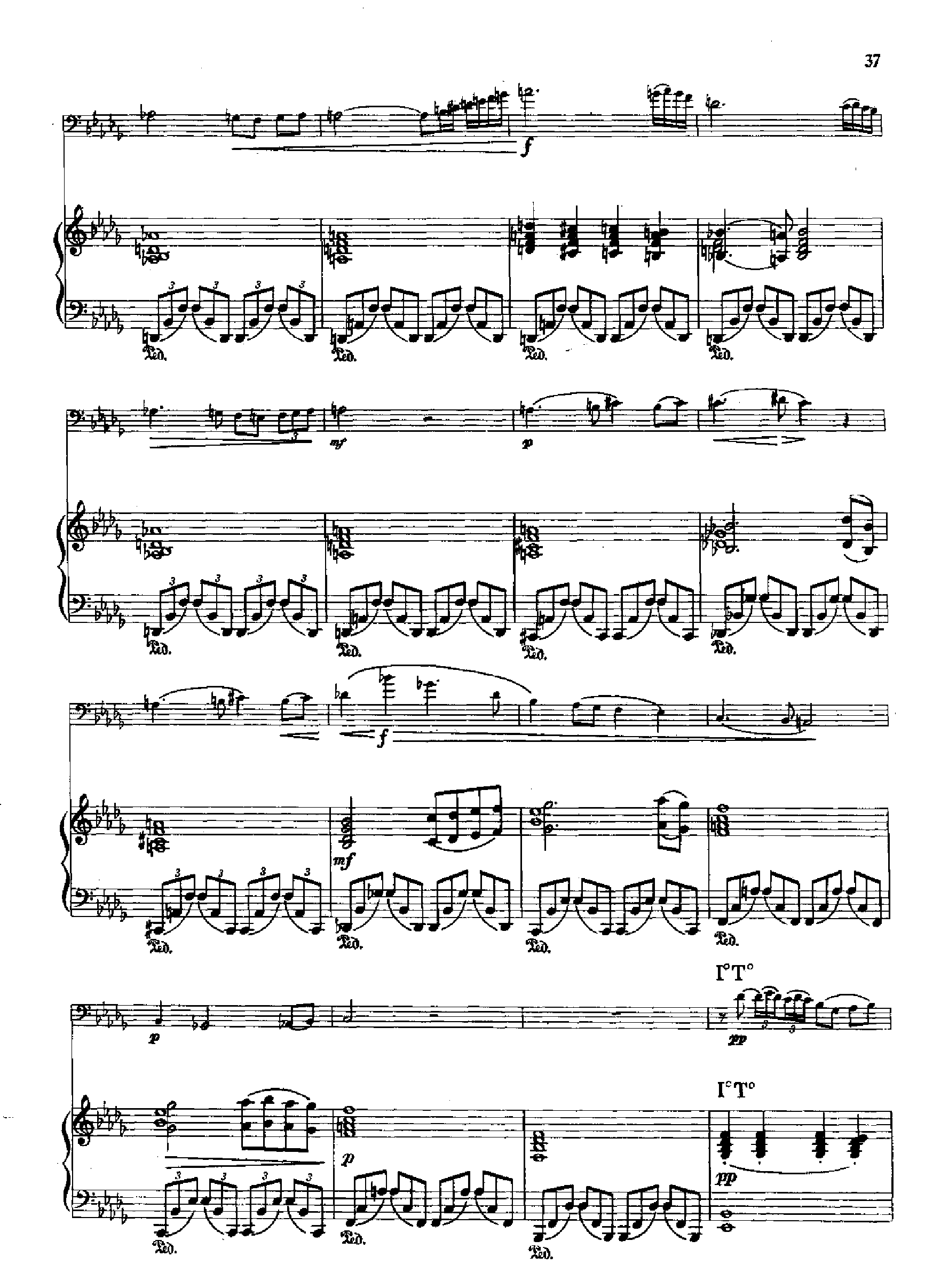 行板与快板(钢伴) 管乐类 长号钢琴曲谱（图3）