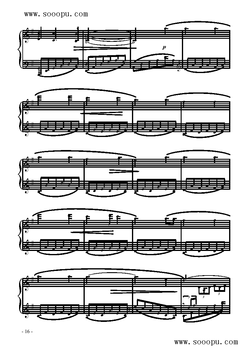 田园 键盘类 钢琴钢琴曲谱（图3）
