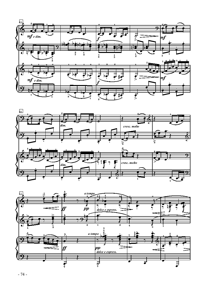 小黑人-双钢琴 键盘类 钢琴钢琴曲谱（图4）