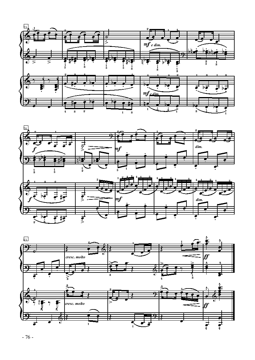 小黑人-双钢琴 键盘类 钢琴钢琴曲谱（图6）