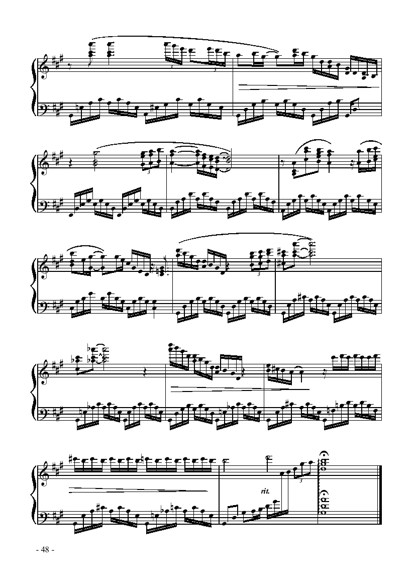 星梦泪痕 键盘类 钢琴钢琴曲谱（图3）