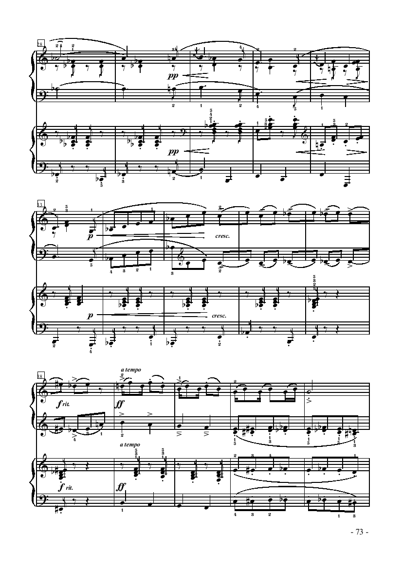 小黑人-双钢琴 键盘类 钢琴钢琴曲谱（图3）