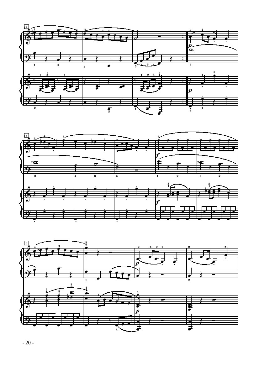 小奏鸣曲-双钢琴 键盘类 钢琴钢琴曲谱（图2）