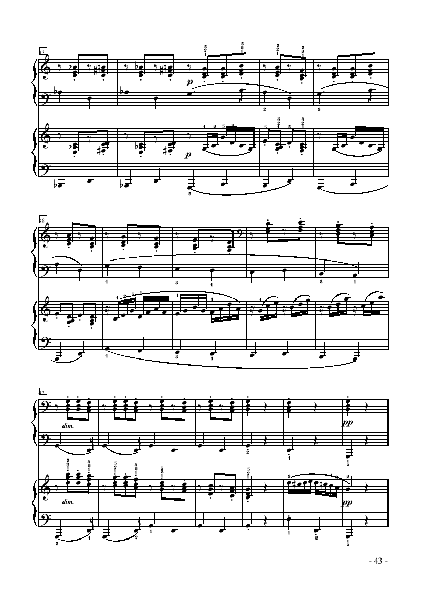 小托卡塔-双钢琴 键盘类 钢琴钢琴曲谱（图3）