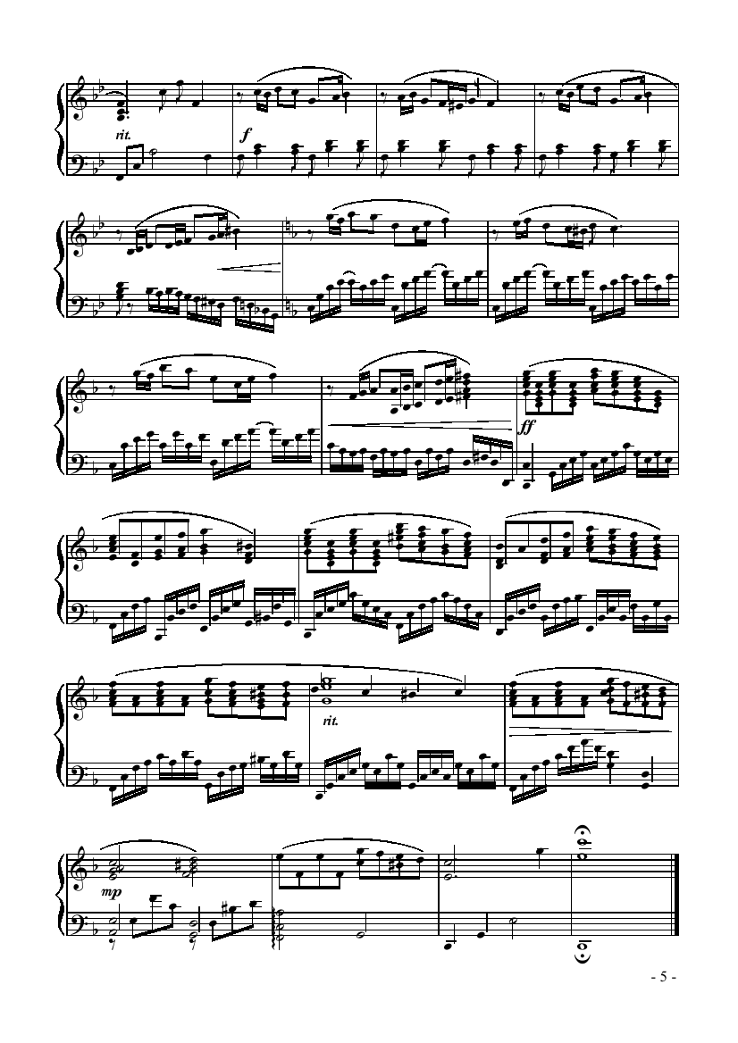 辛德勒的名单 键盘类 钢琴钢琴曲谱（图2）